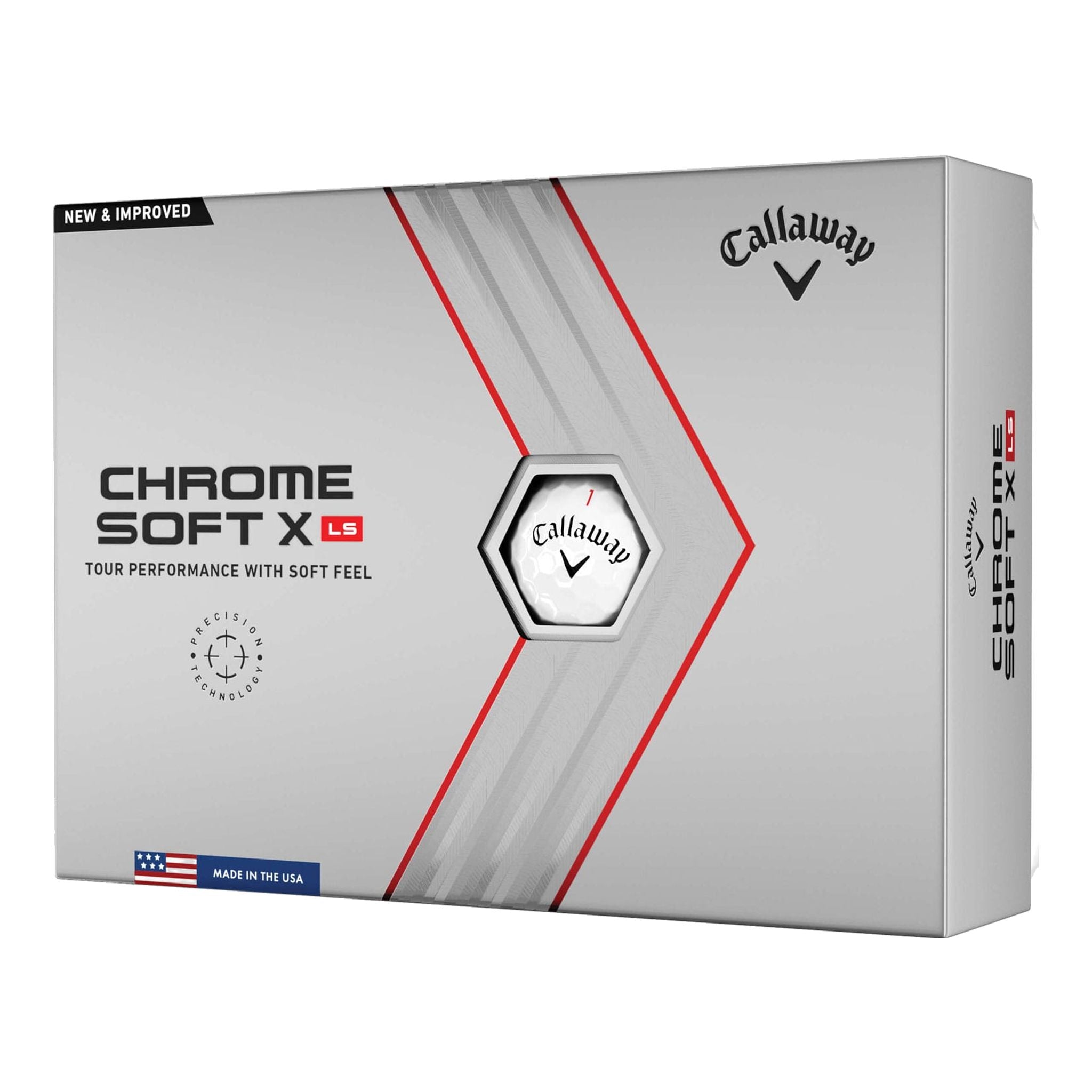 Golfové loptičky Callaway Chrome Soft X LS