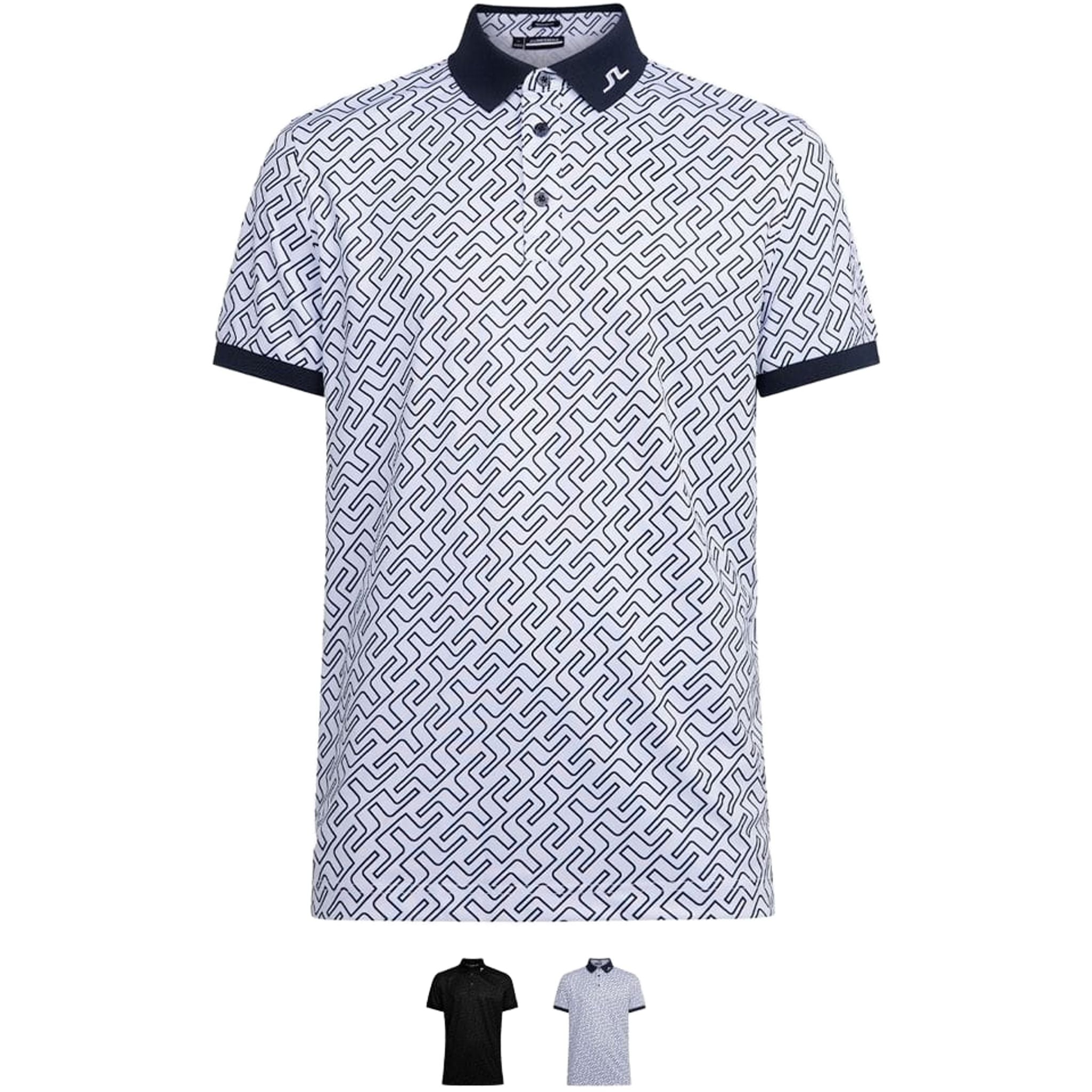 J. Lindeberg Tour Tech Print Polo Herren