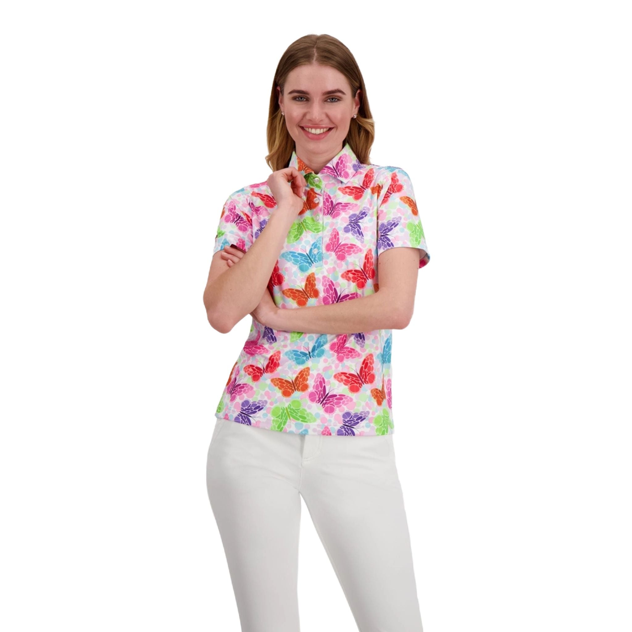 Butterfly Poloshirt Damen