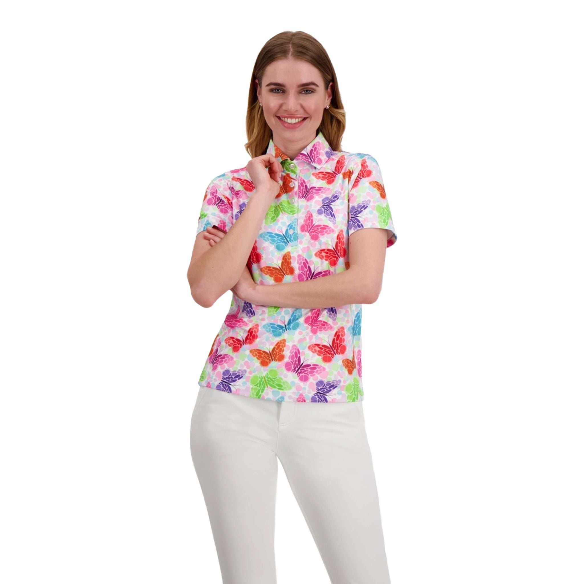 Butterfly Poloshirt Damen