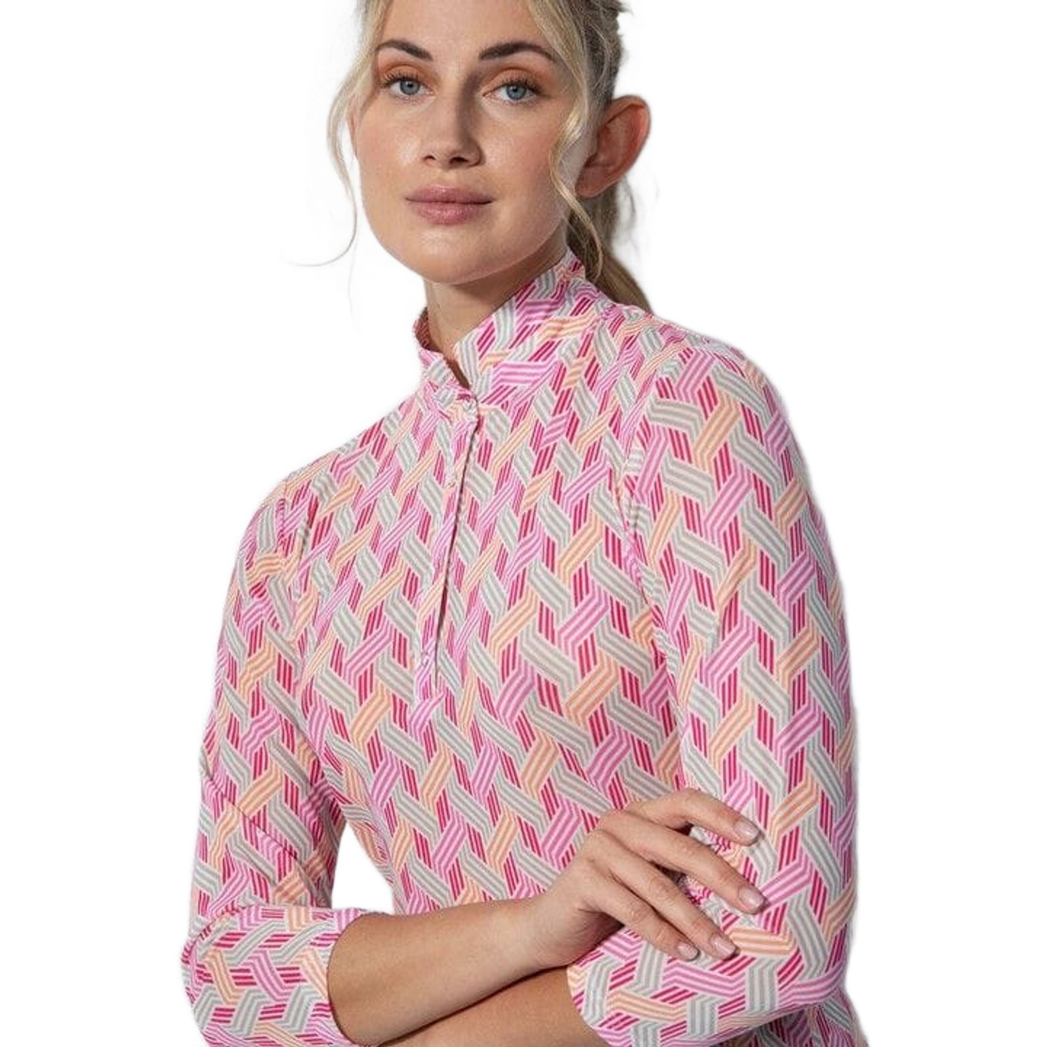 Daily Sports Digne Mesh 3/4 Sleeves Polo Shirt Damen