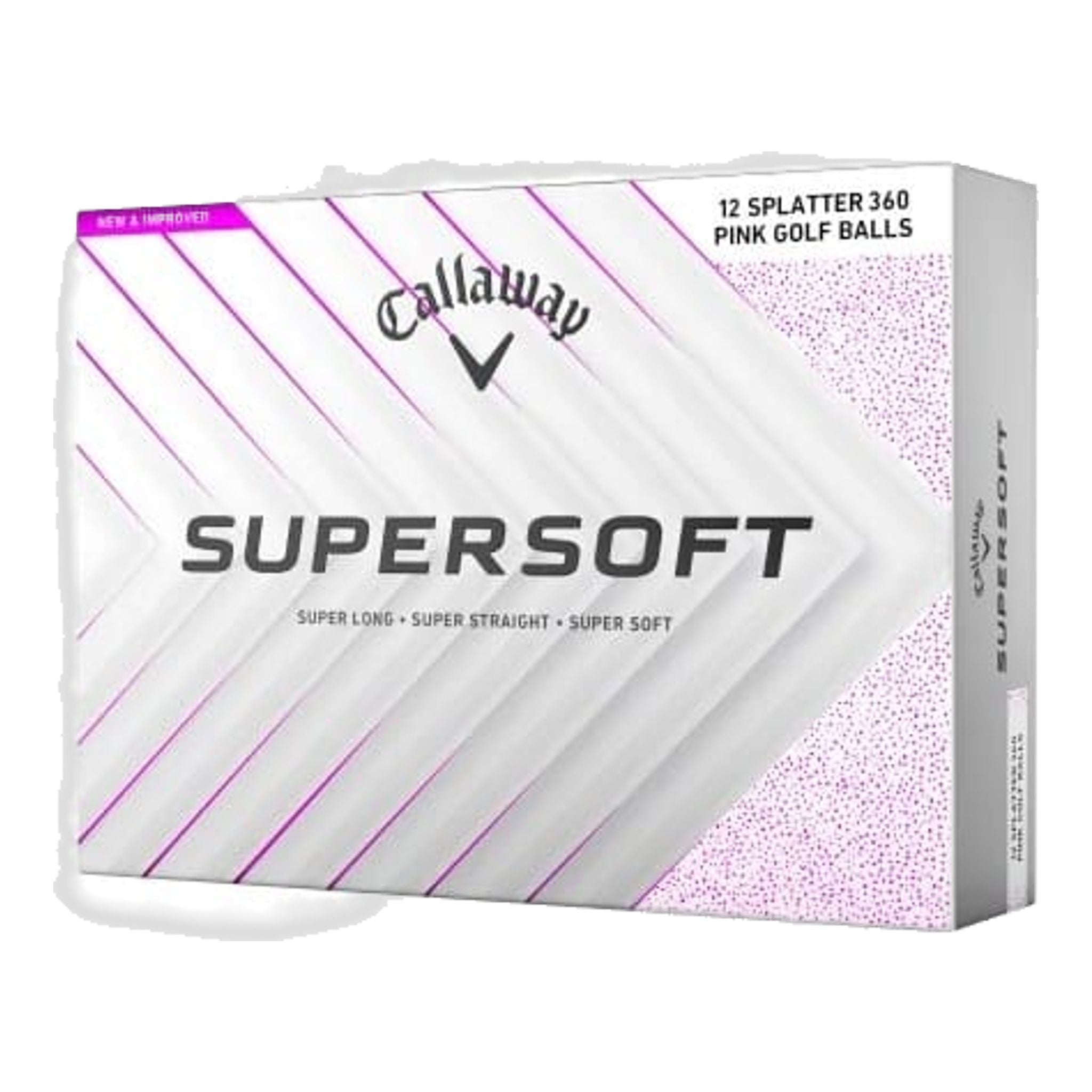 Golfové loptičky Callaway Supersoft 25 Splatter