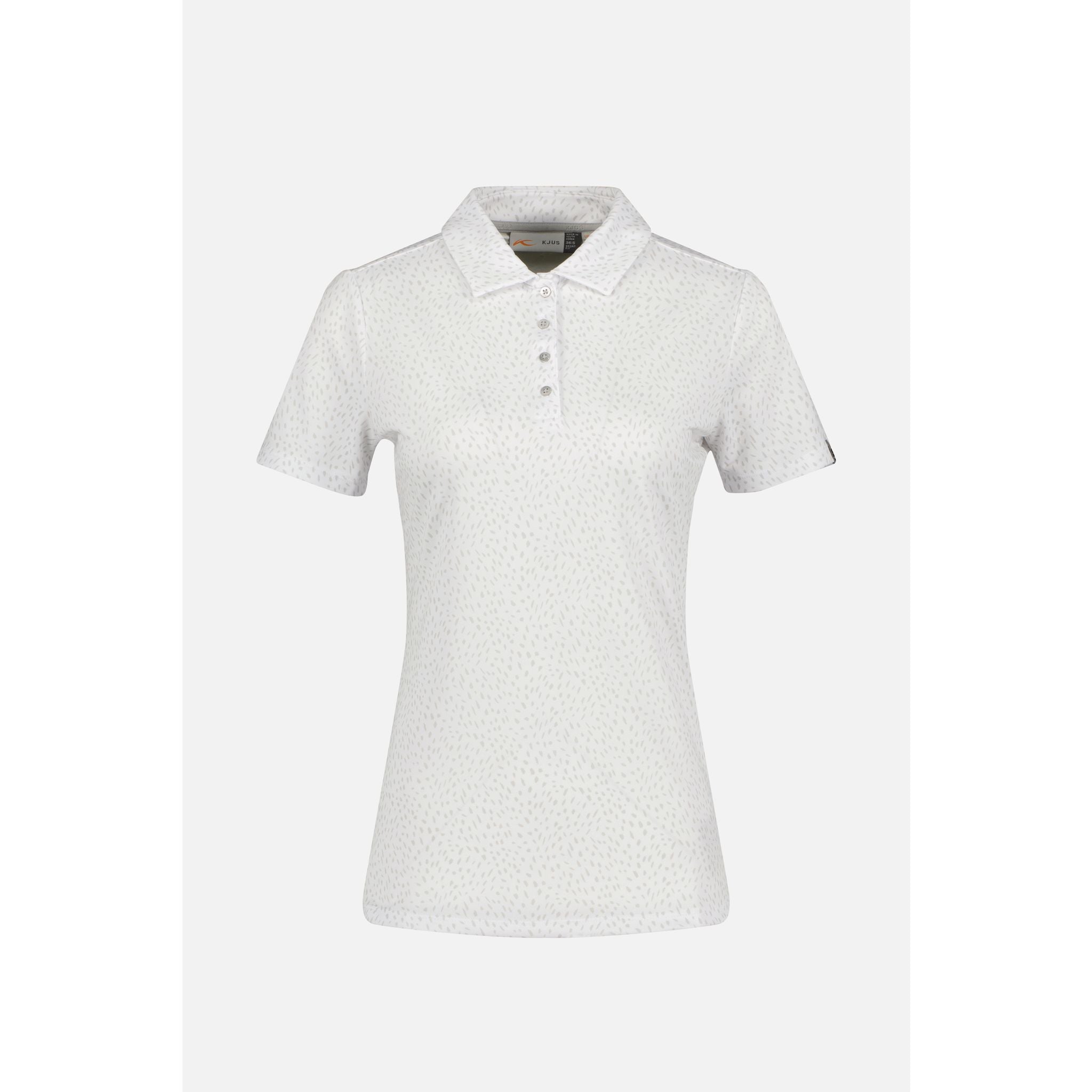Kjus W Enya Printed Polo SS Weiß/Alloy Damen