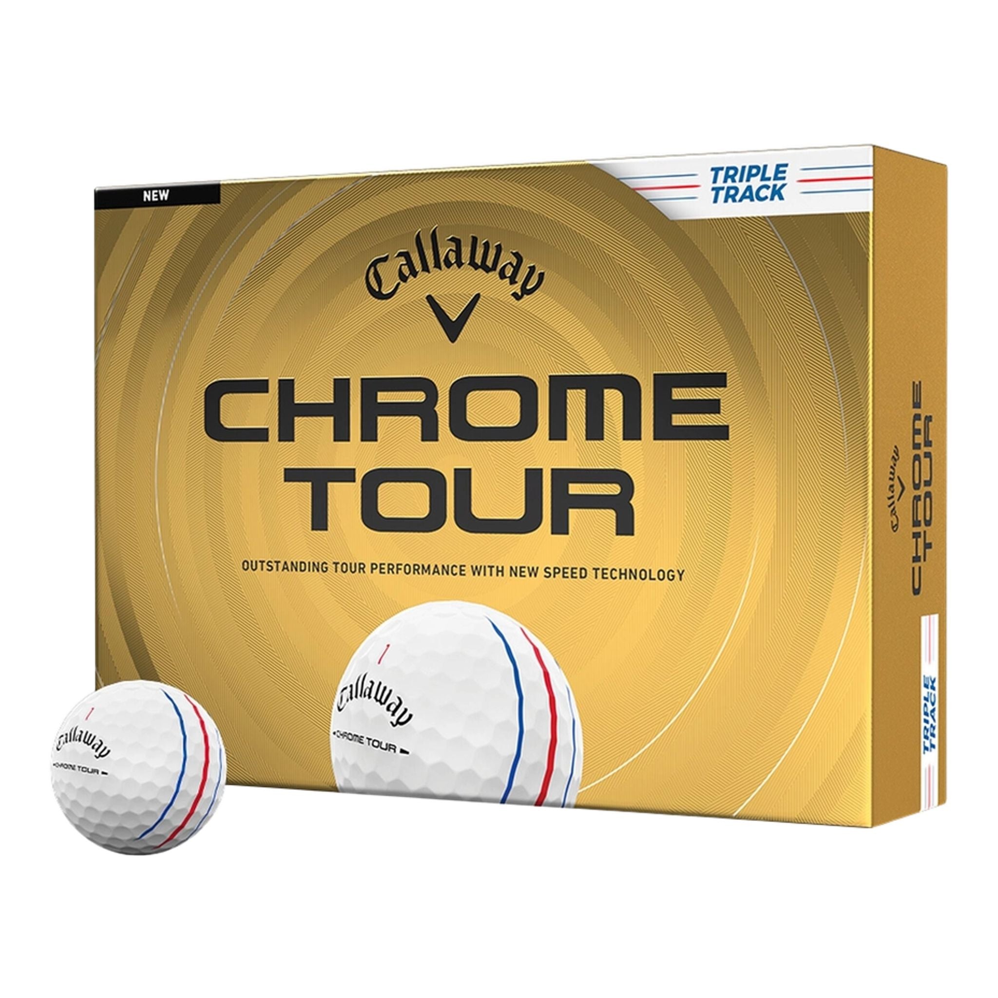 Golfové loptičky Callaway Chrome Tour Triple Track (2026)