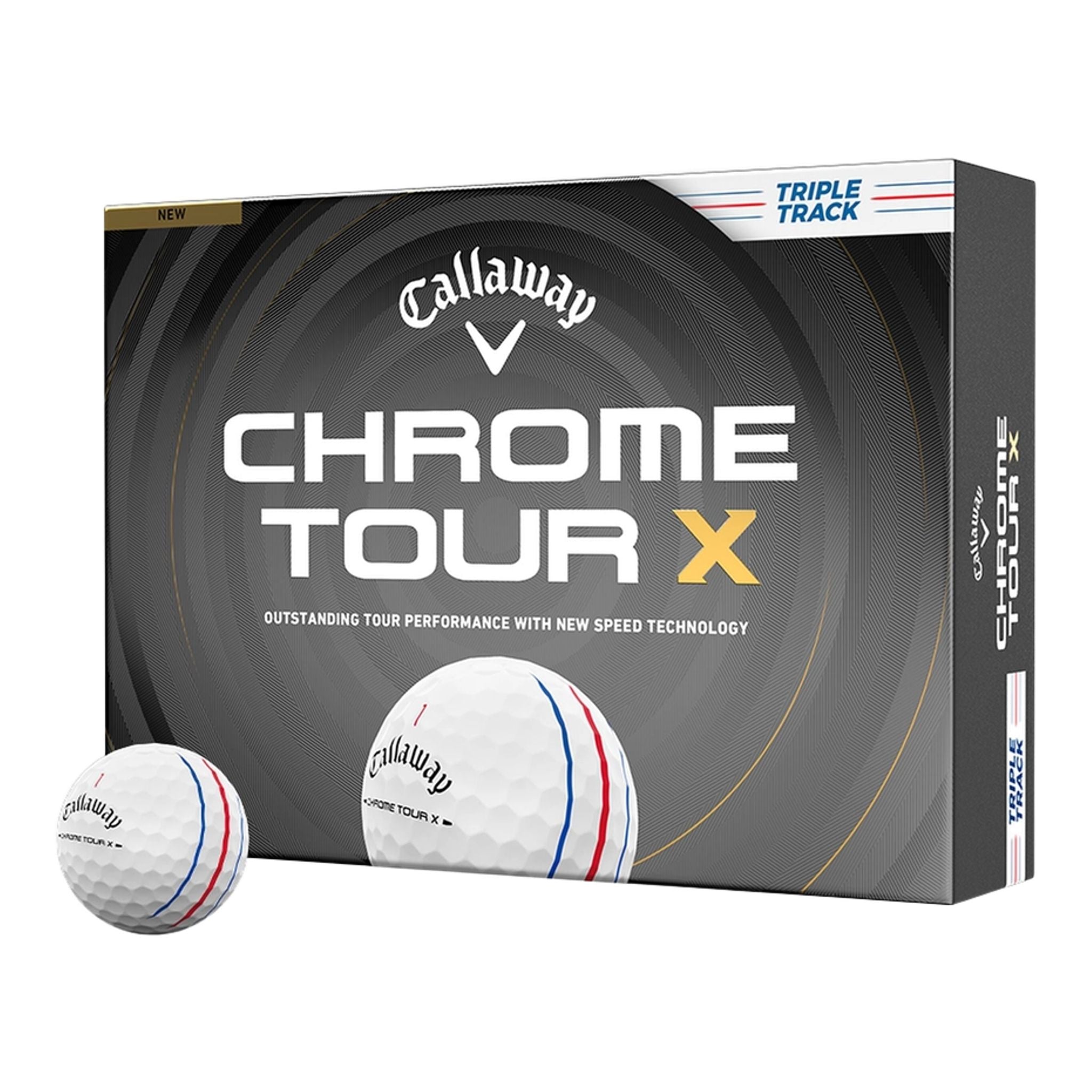 Golfové loptičky Callaway Chrome Tour X Triple Track 26