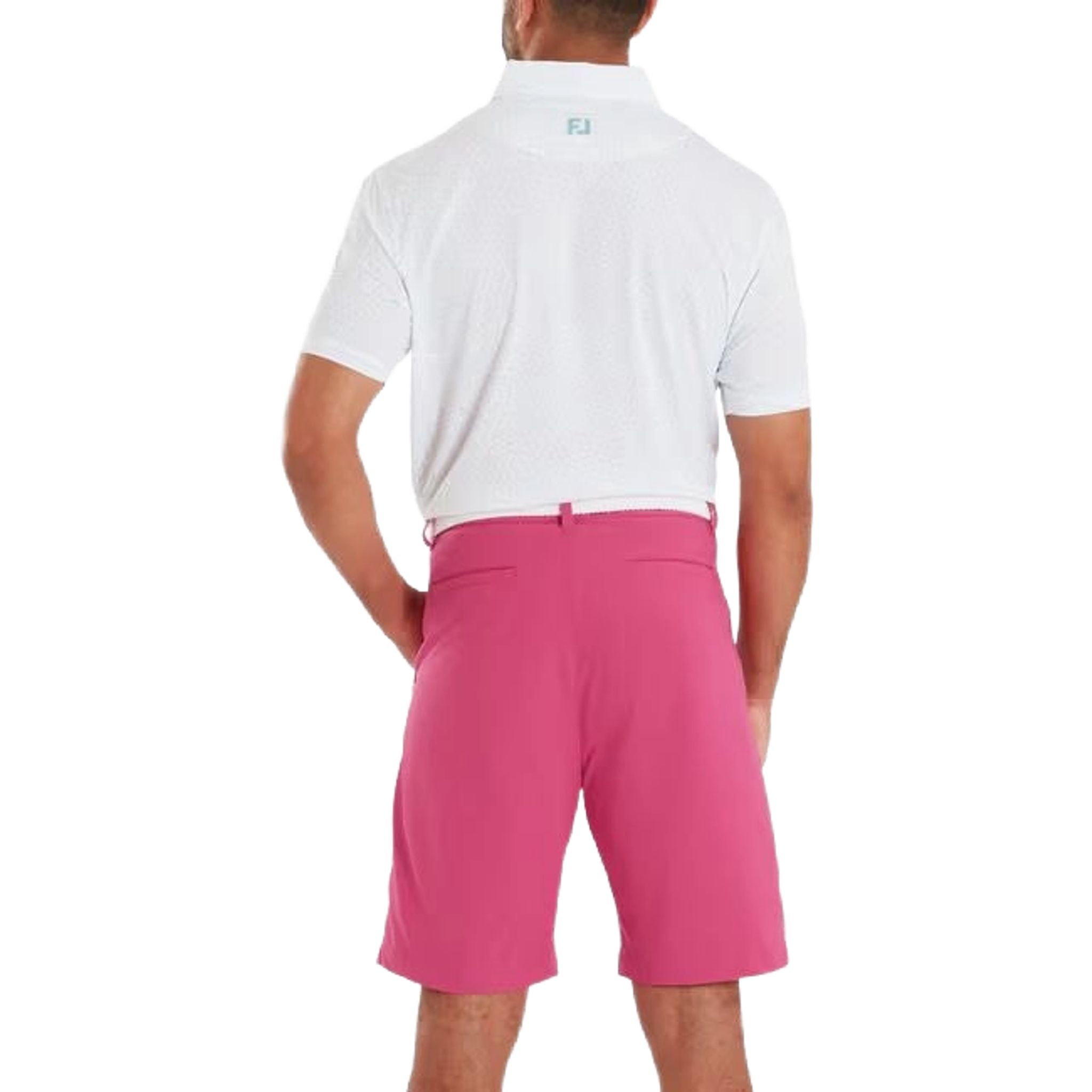 Footjoy Bird Print Lisle Polo Herren