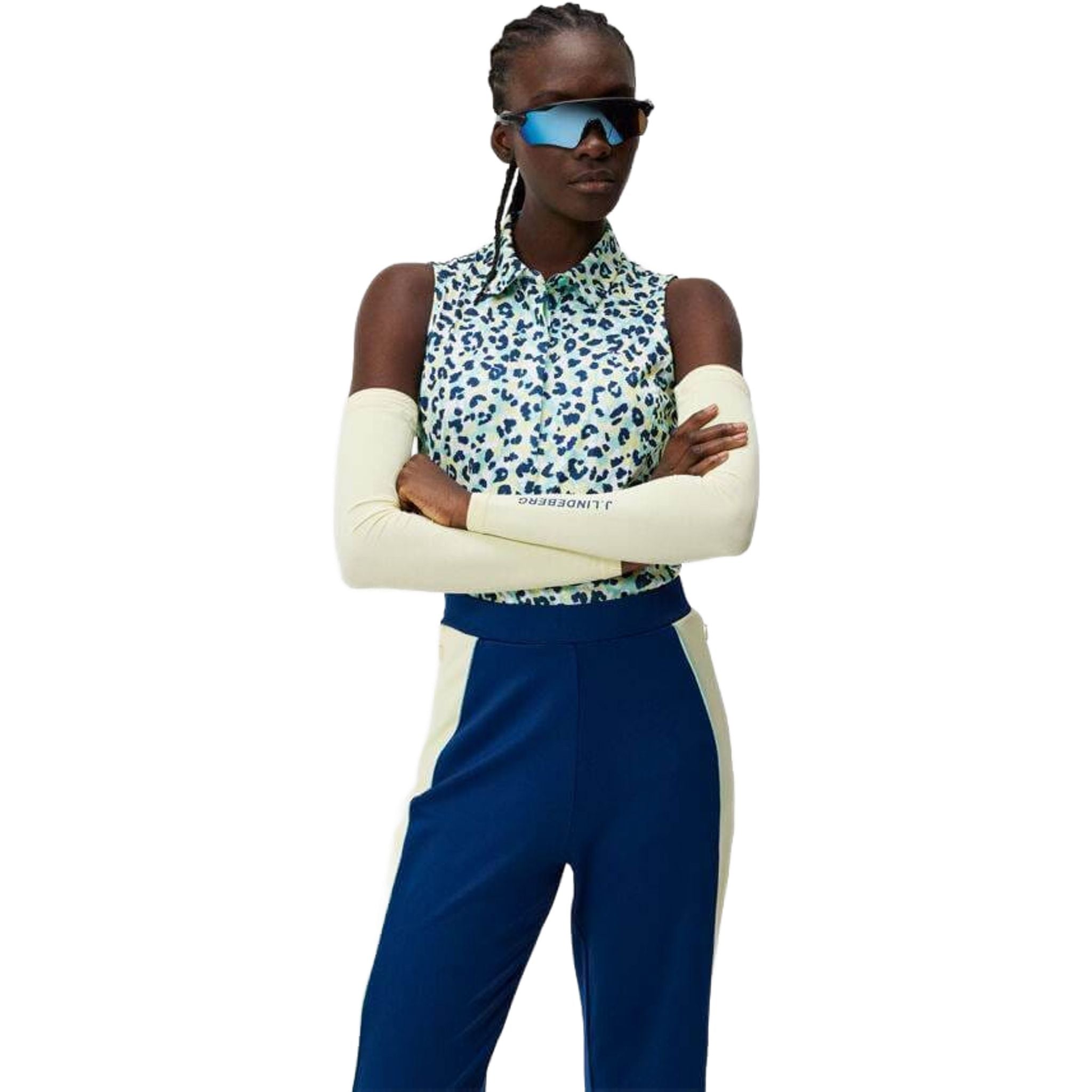 J. Lindeberg Dena Print Top Women bez rukávov