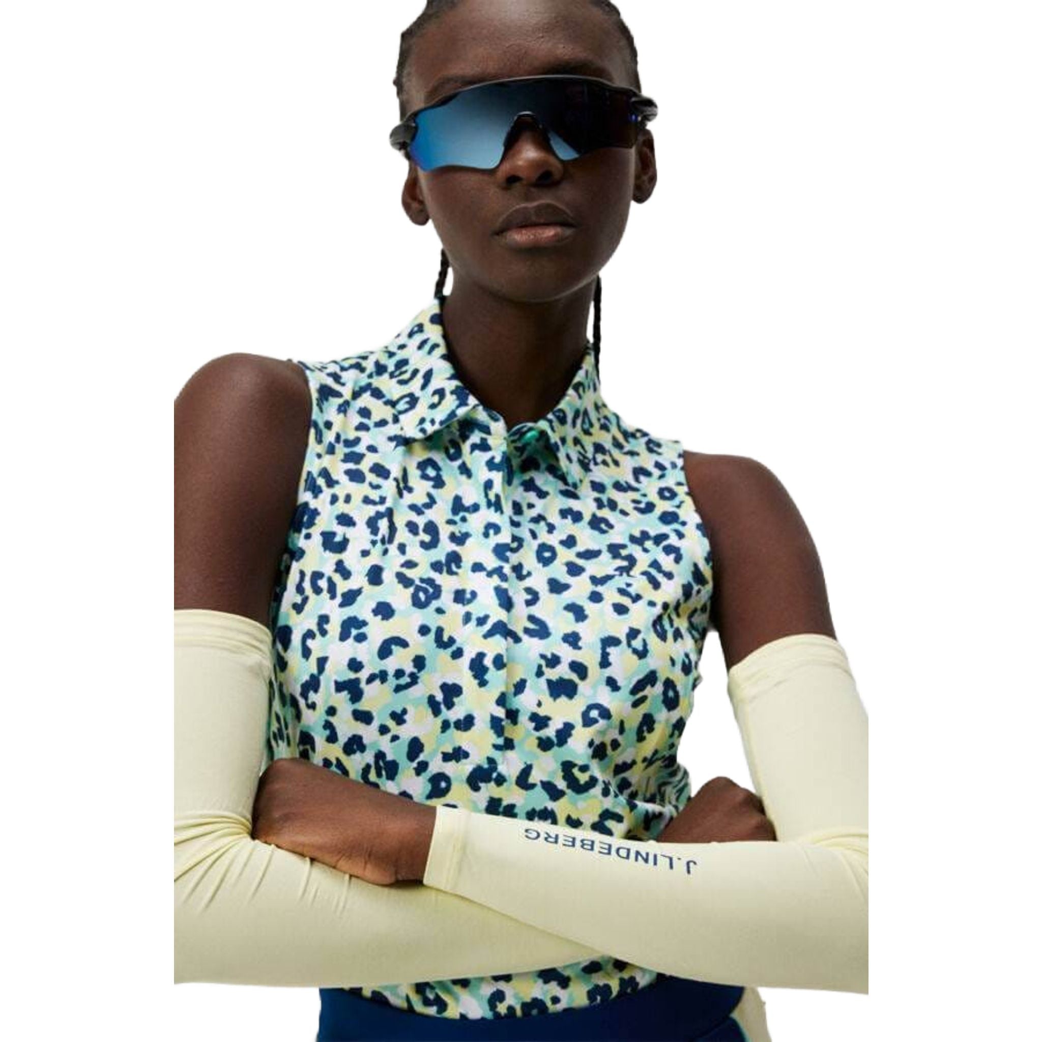 J. Lindeberg Dena Print Top Women bez rukávov