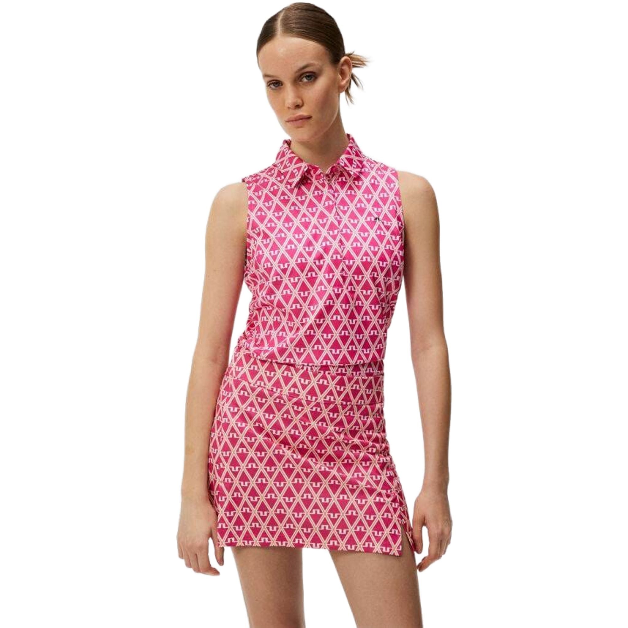 J. Lindeberg Dena Print Top Women bez rukávov