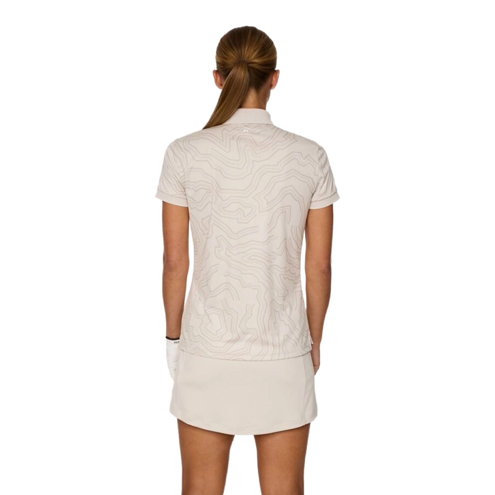 J. Lindeberg Tour Tech Print Polo Damen