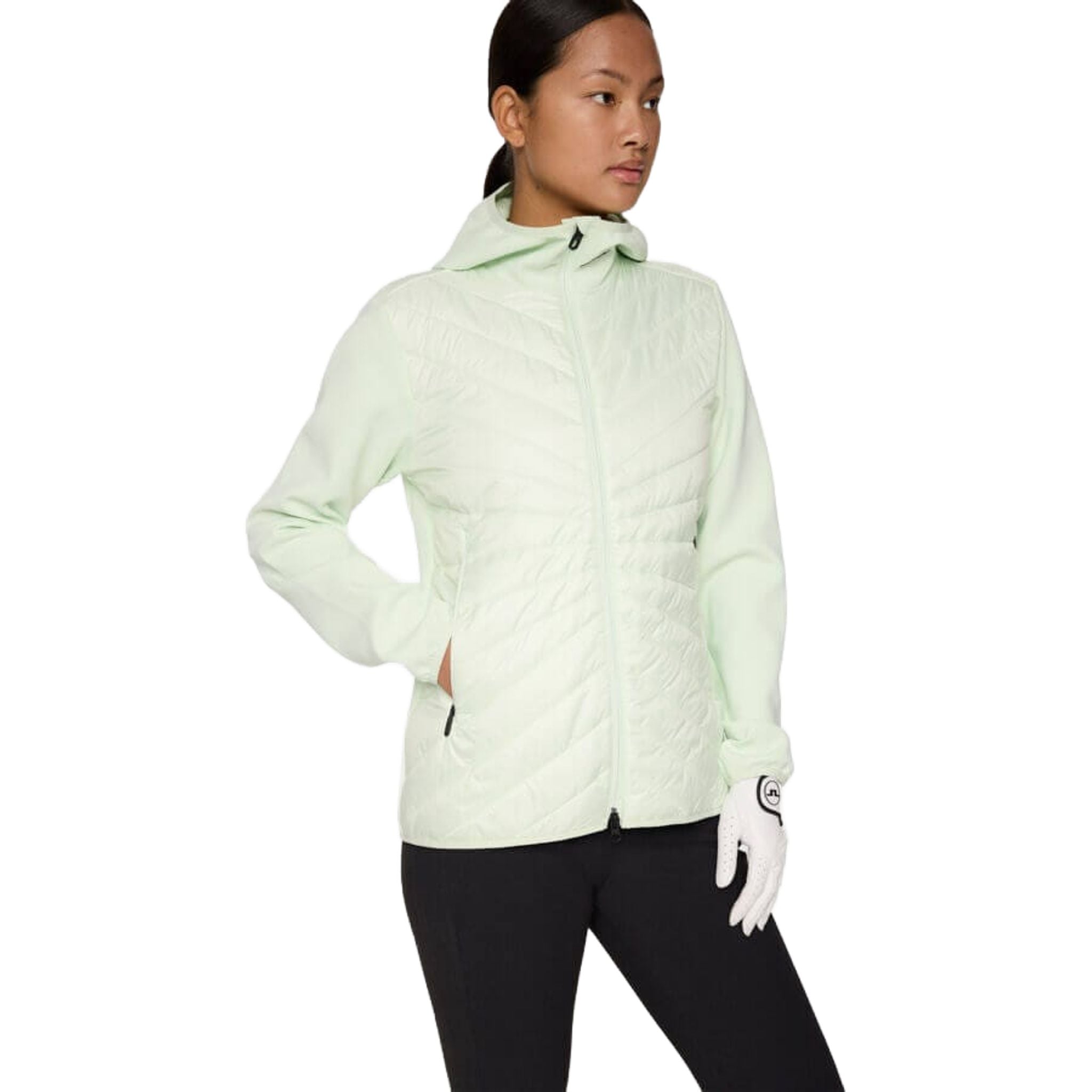 J. Lindeberg Madde Quilt Hybrid Kapuzenjacke Damen