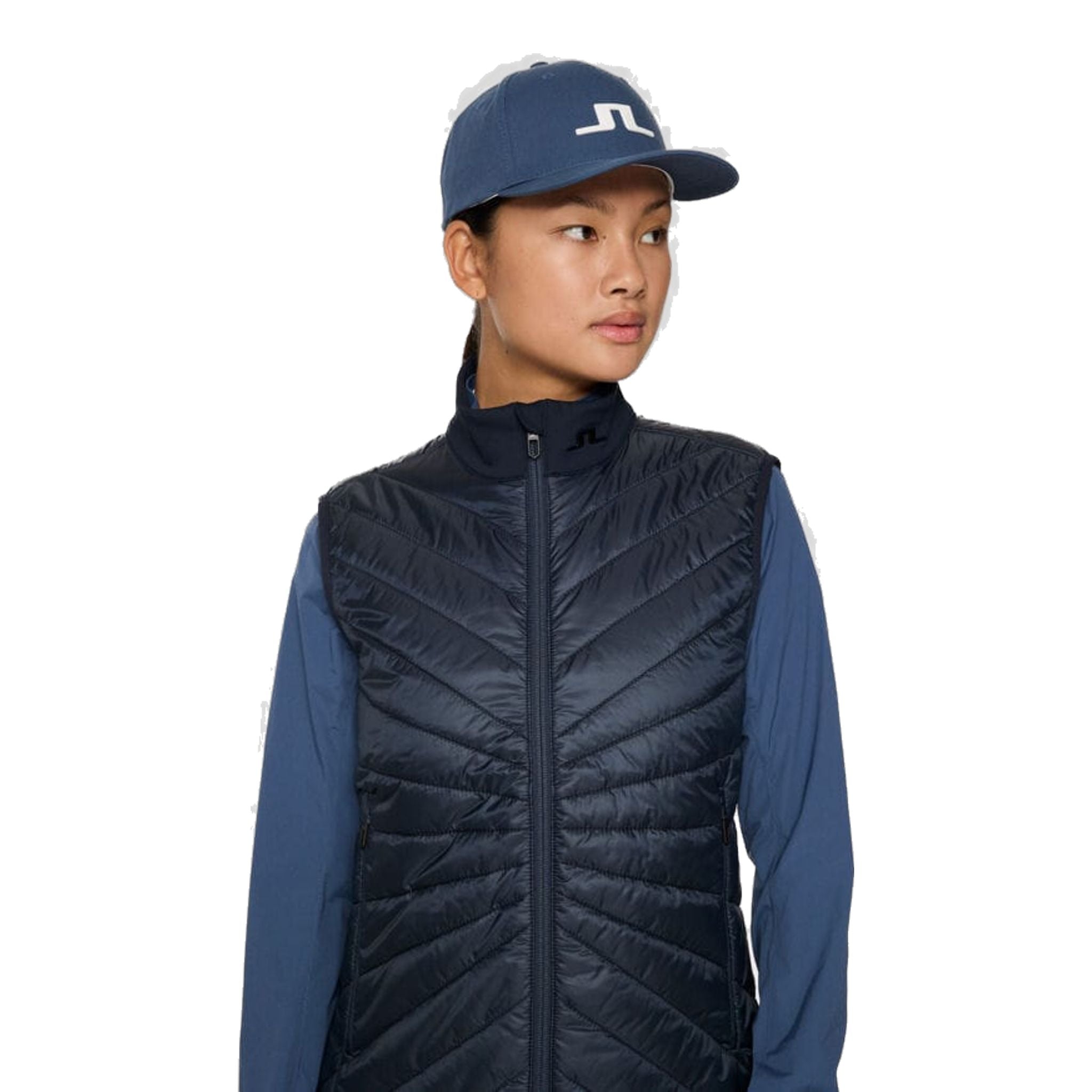 Dámska hybridná vesta J. Lindeberg Madde Quilt