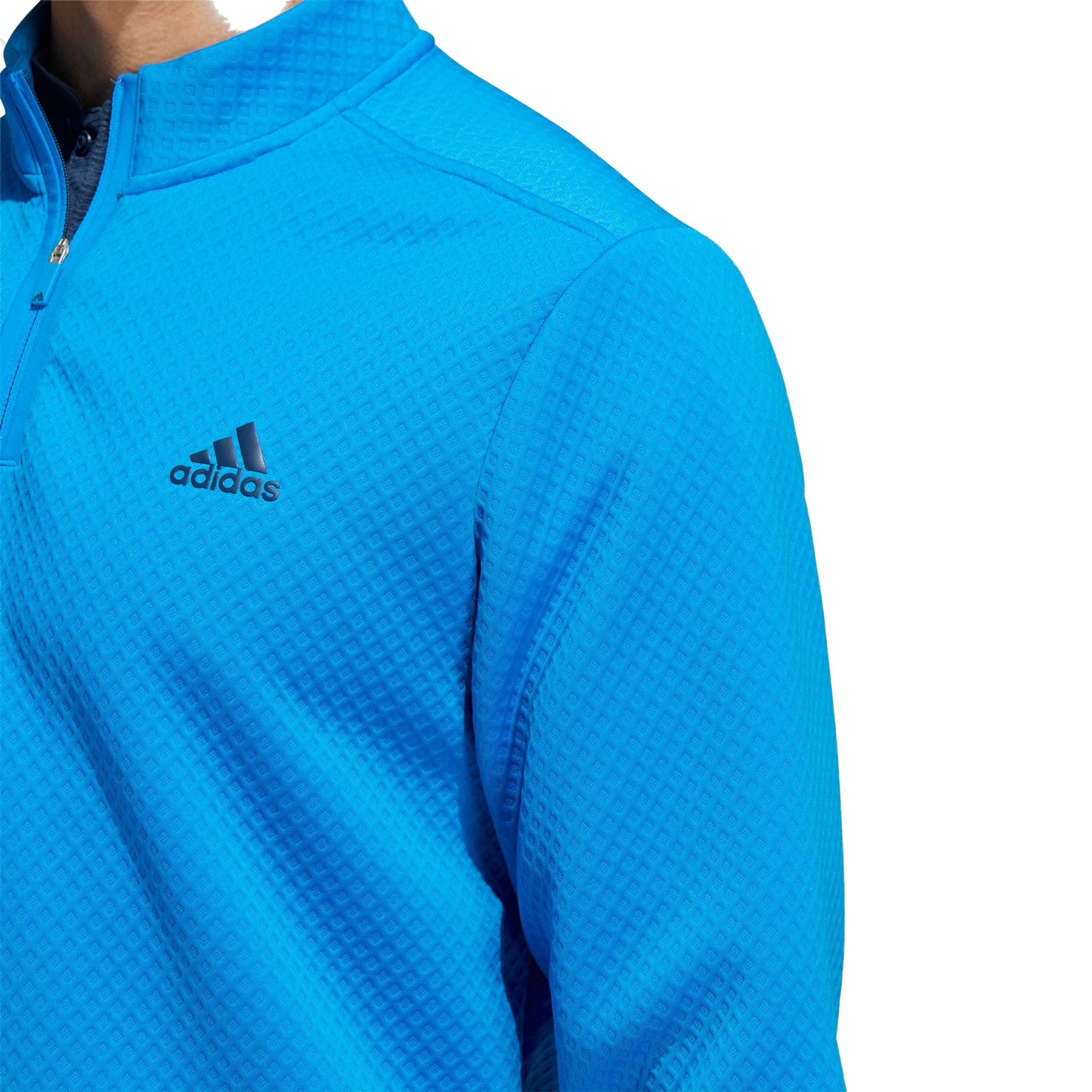 Adidas M Durable Water-Repellent 1/4 Zip Pullover Blue Ru Herren