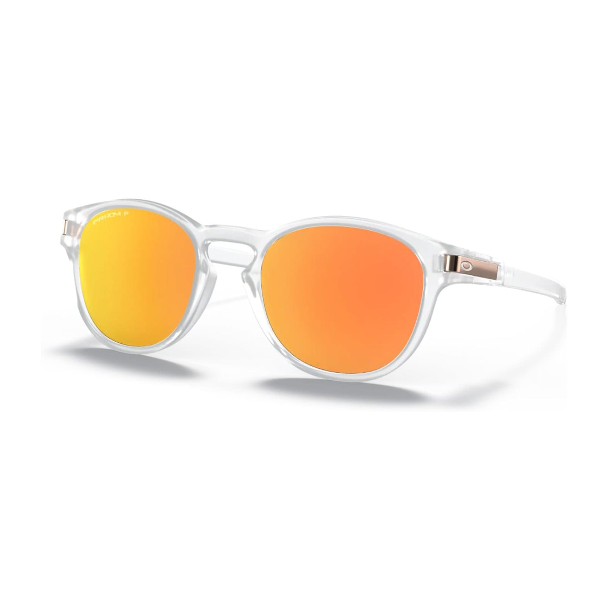 Oakley M Latch Matte Clear Prizm Rose Gold Polarized Herren
