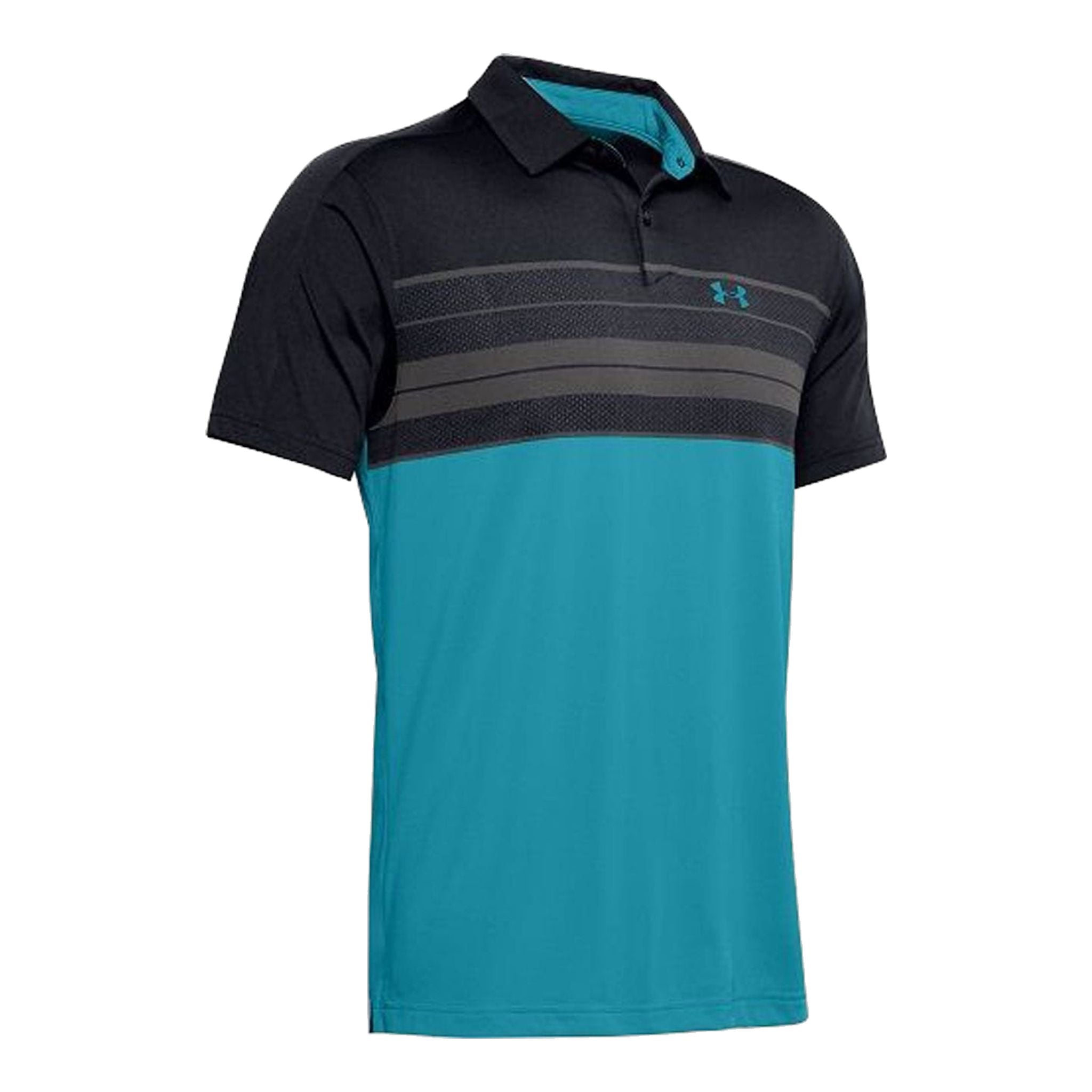 Under Armour Vanish Chest Stripe Polo Black/Grey/Escape Herren