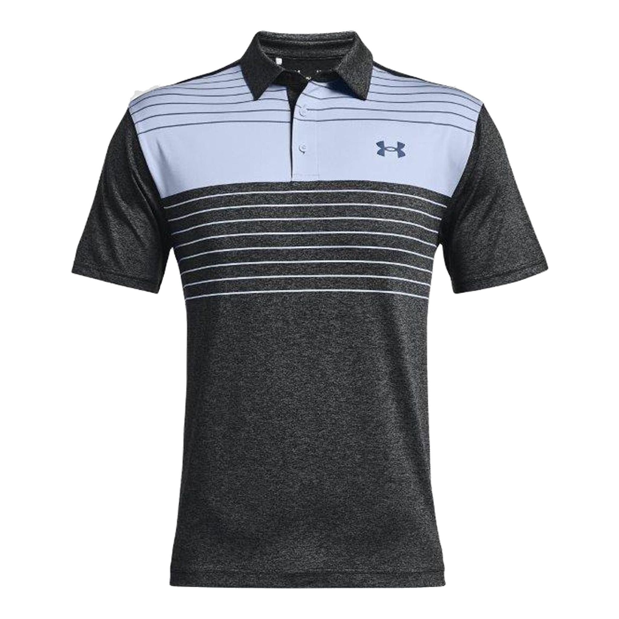 Under Armour Playoff Polo 2,0 Black/Isotope Blue/Mineral Blue Herren