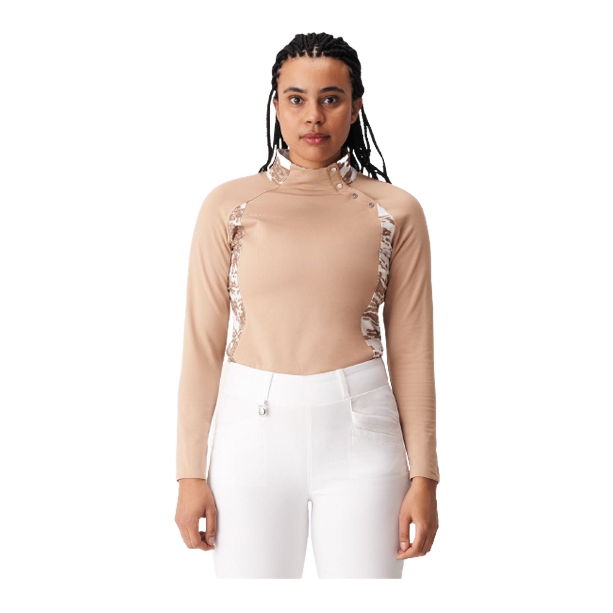 Röhnisch W Layer Megan Langarm Beige/Camo Damen