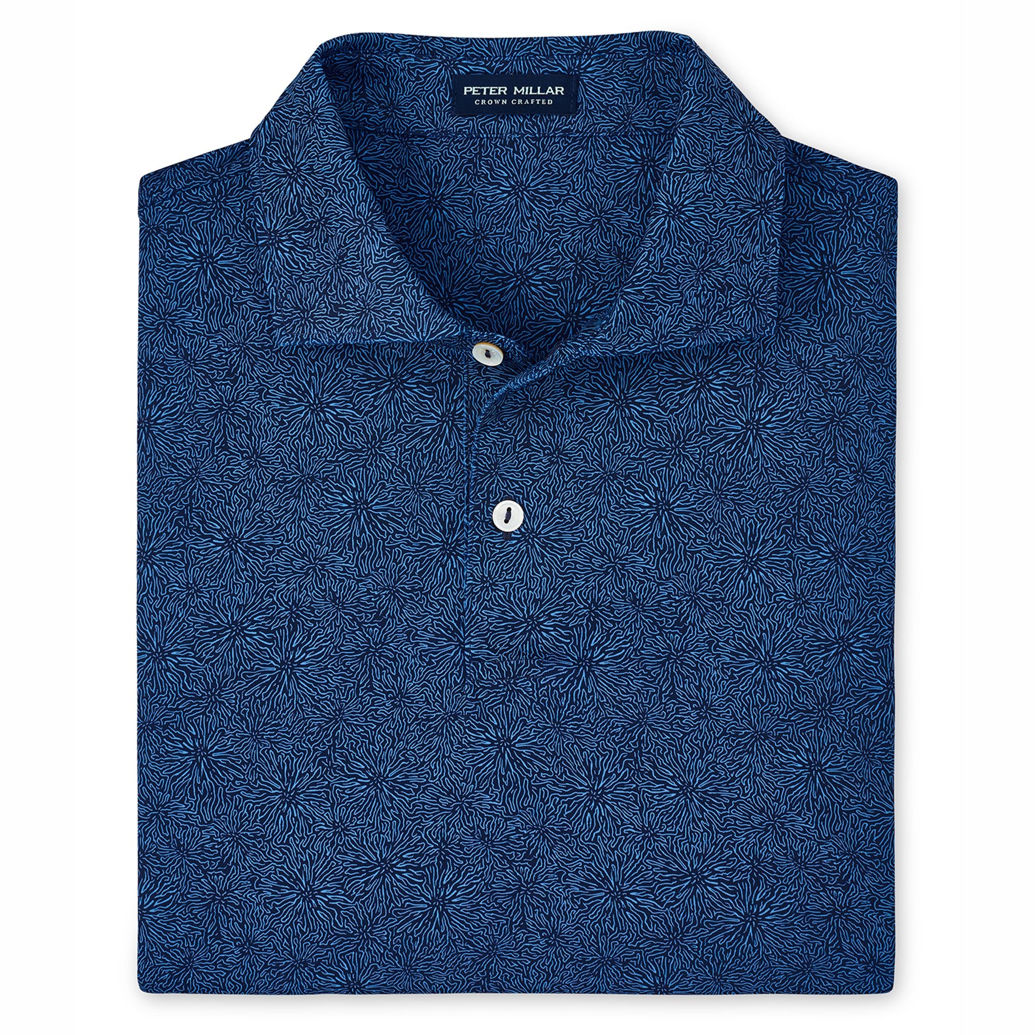 Peter Millar Amos Performance Jersey Polo Herren Navy Herren