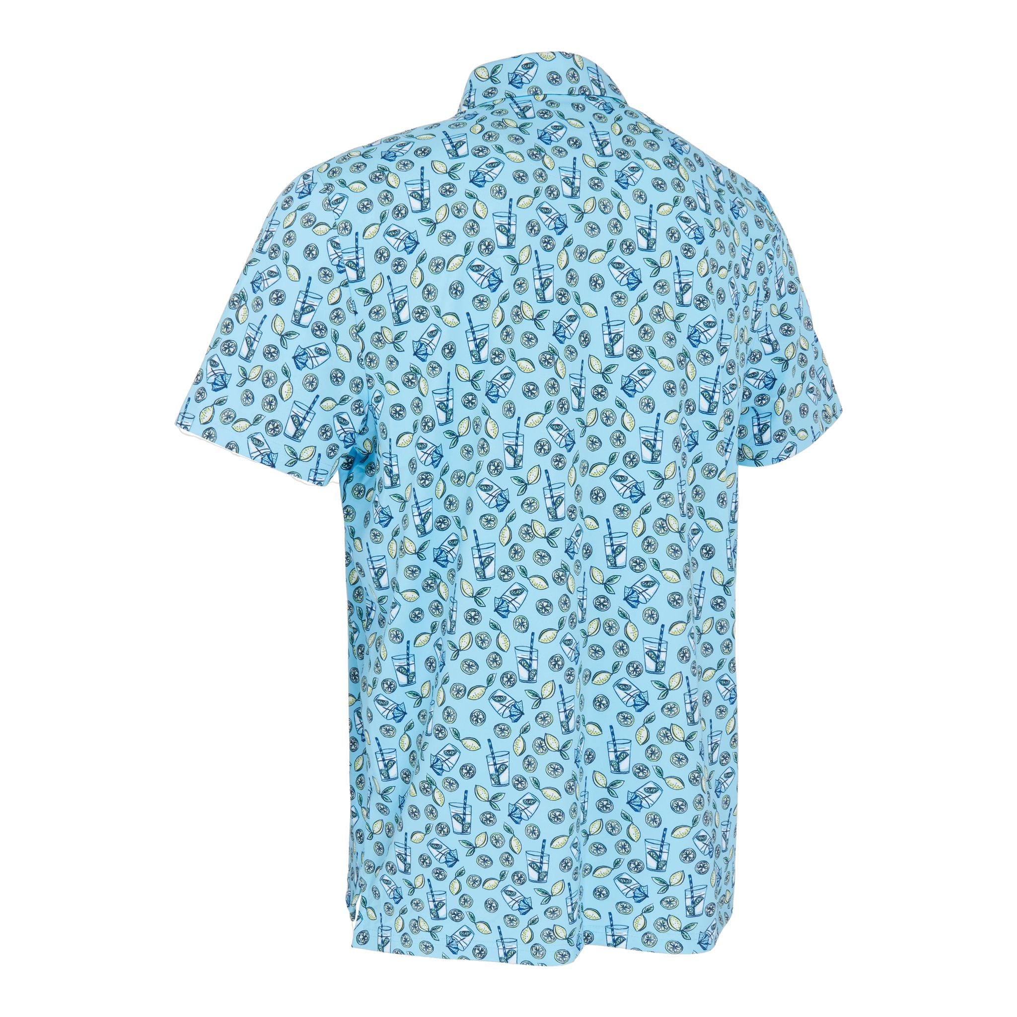 Original Penguin Polo SS All-Over Lemonde Print Herren