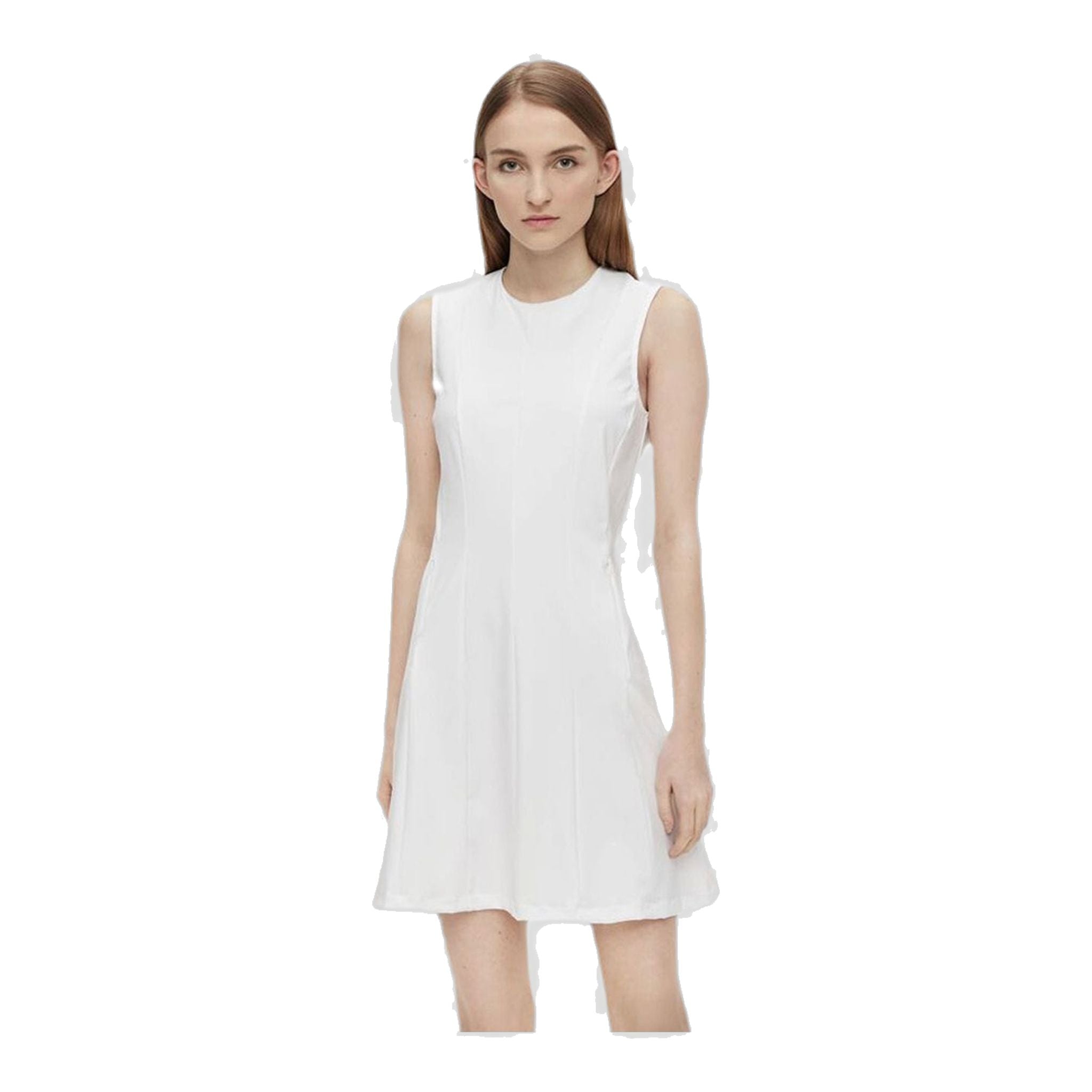 J. Lindeberg Kleid W Jasmin Lux Sculpt White Damen