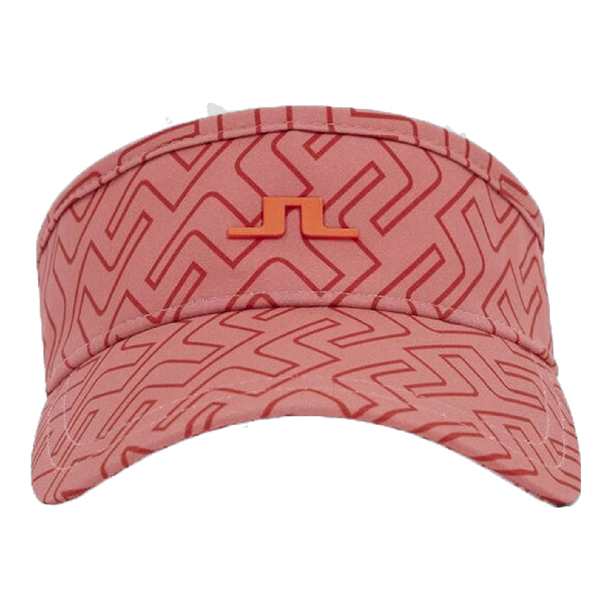 J. Lindeberg Golf Visor Bonnie Faded Rose Bridge Monogram Damen