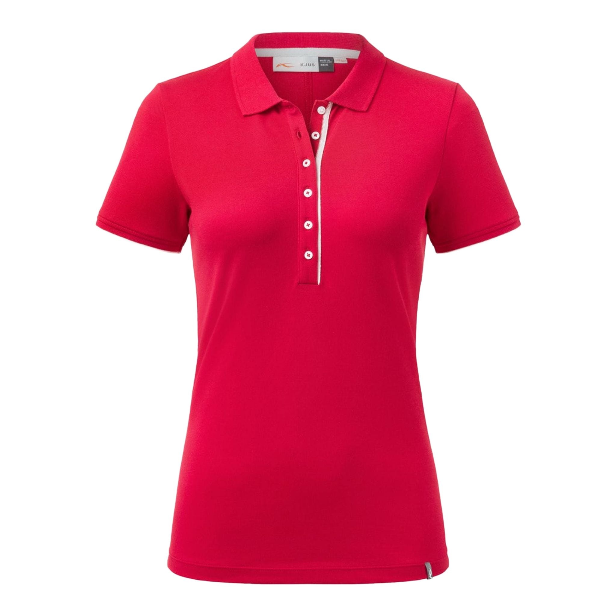 Kjus W Sanna SS Polo Jalapeno Red Damen