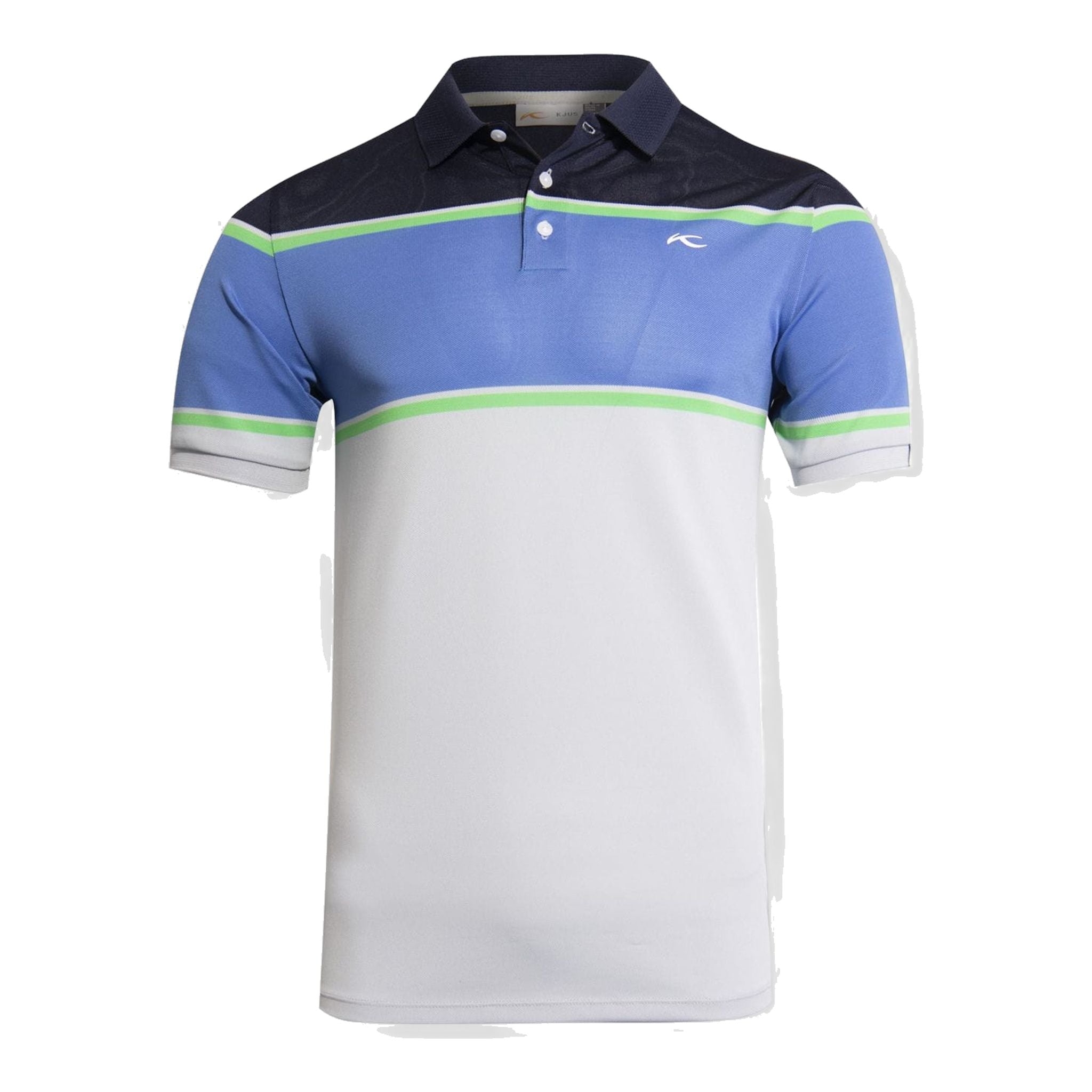 Kjus M Luan CB SS Polo Silber Fog/Waterfall Herren