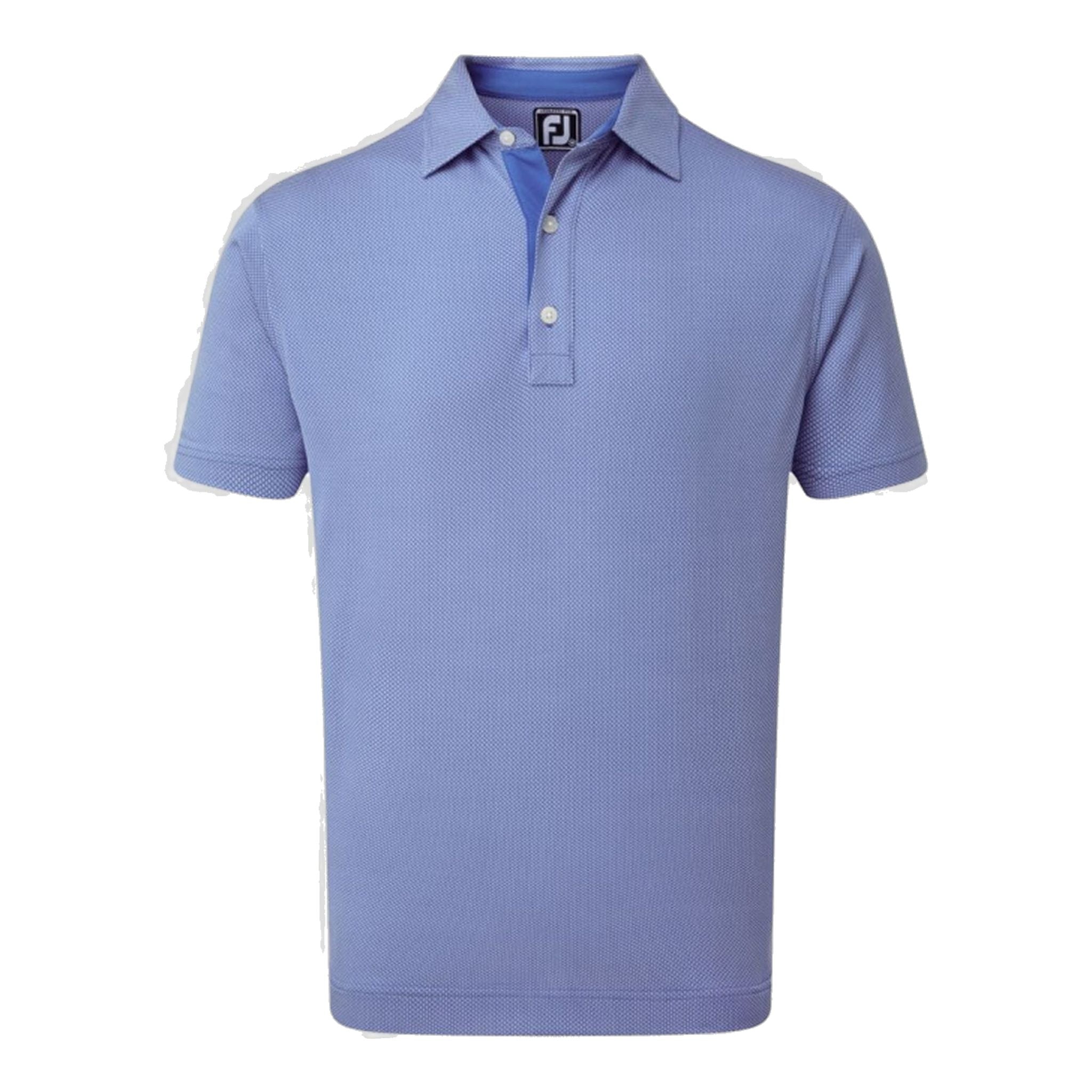 Footjoy M Four Dot Jaquard SS Polo Royal/White Herren