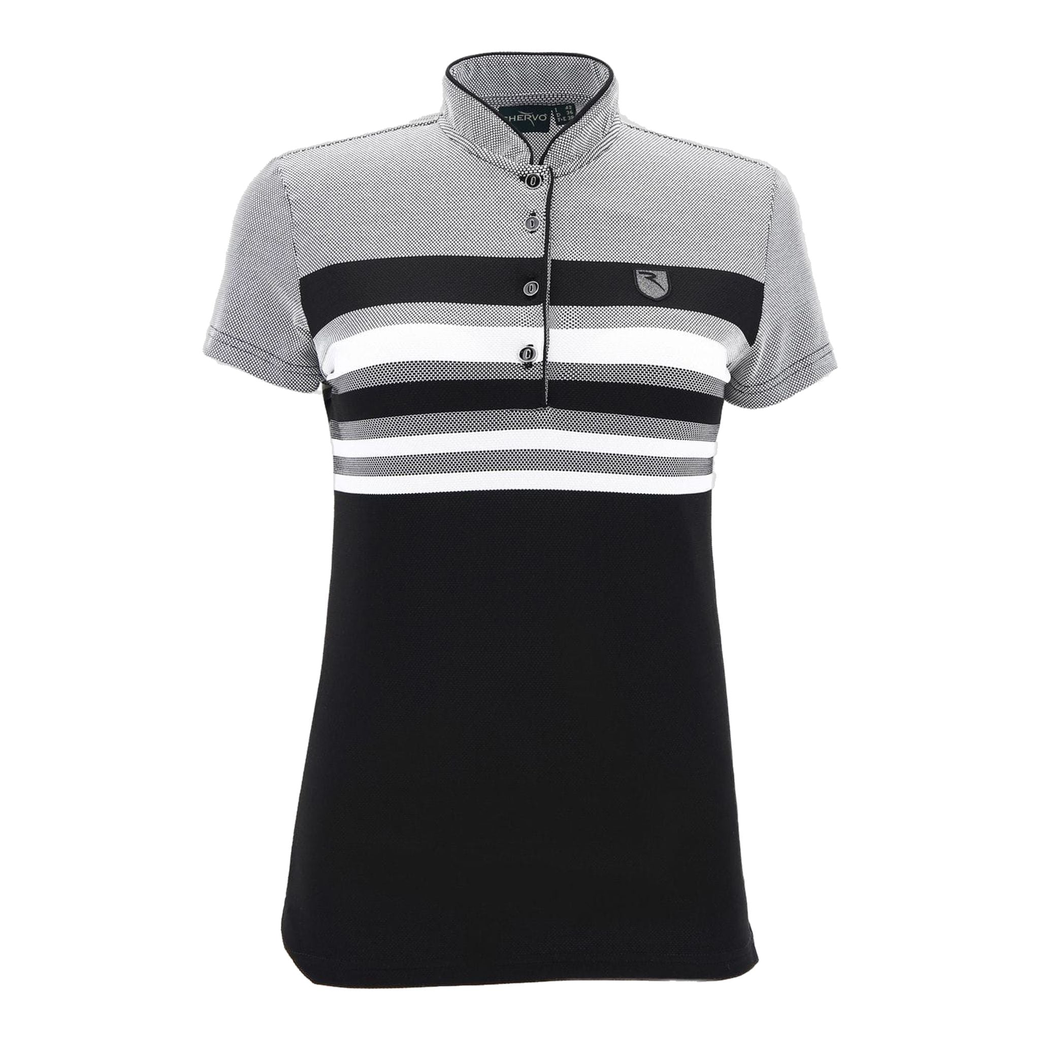 Chervo W Annetta SS Polo Weiß/Schwarz Damen