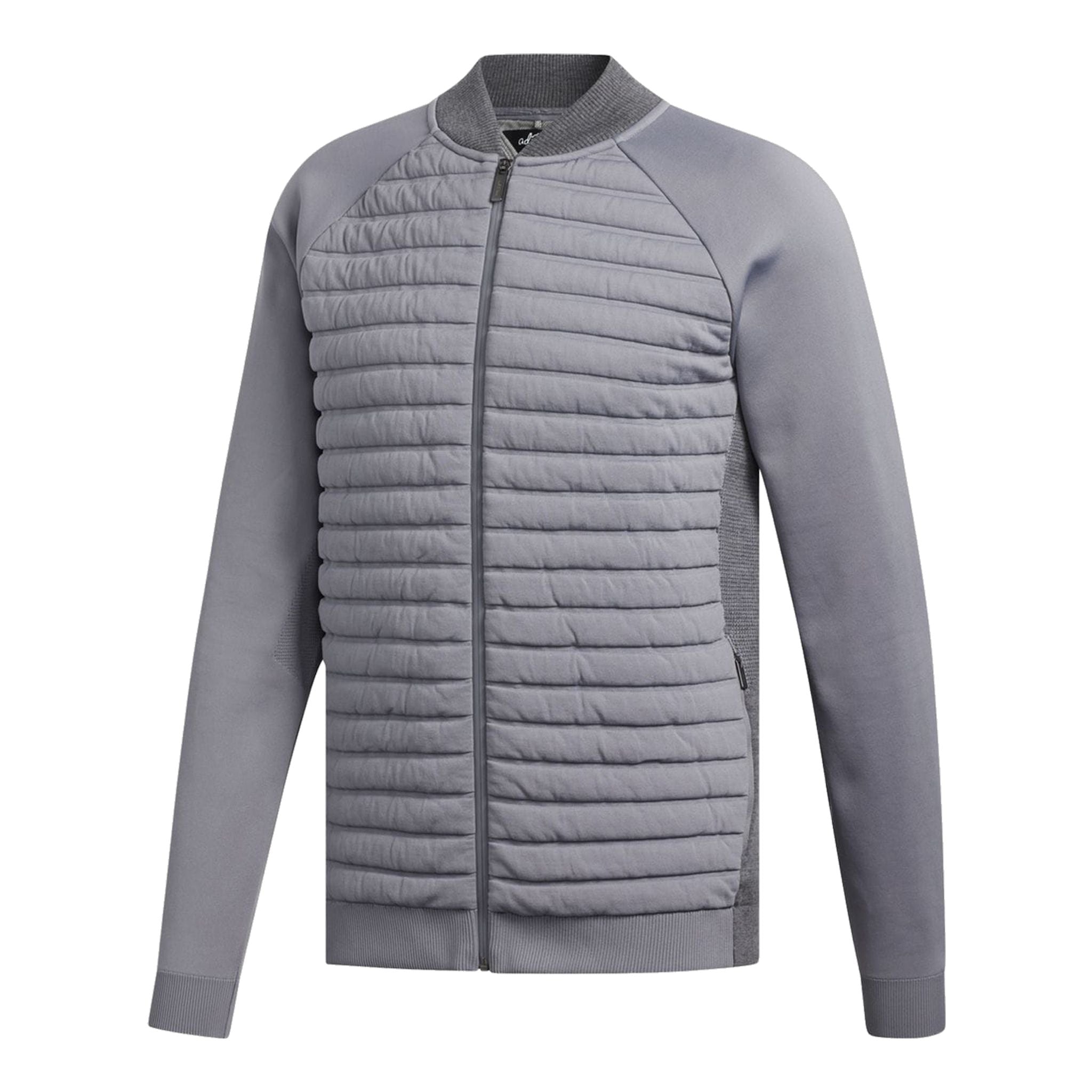 Adidas Jacke Adipure Quilted Hybrid Knit Grau Herren