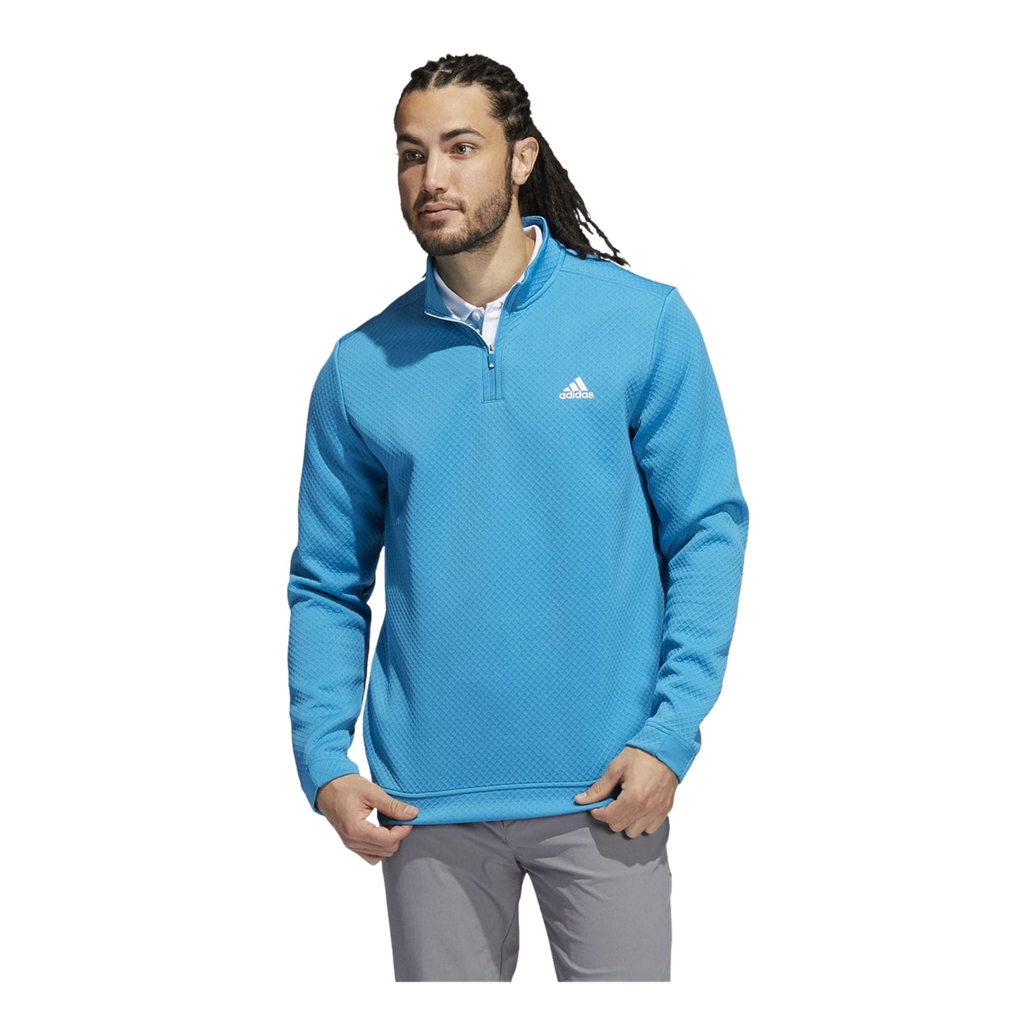 Adidas Sweater DWR Half Zip Türkis Herren