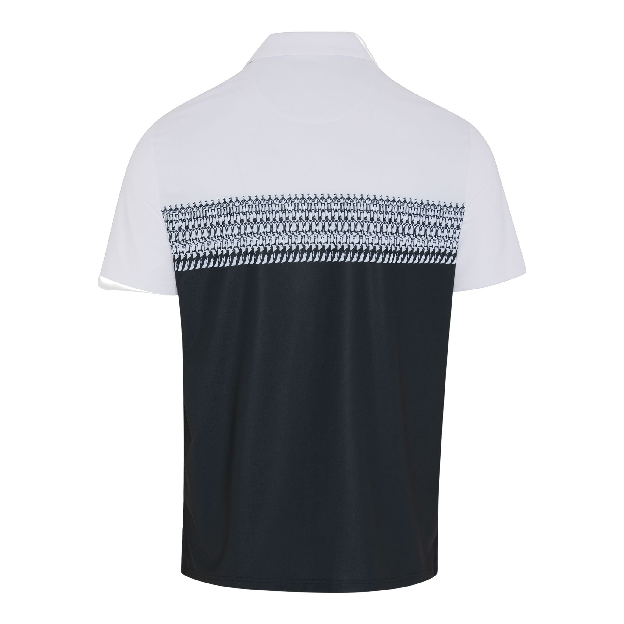 Original Penguin Engineered Novelty Stripe Blocked Print Polo Herren