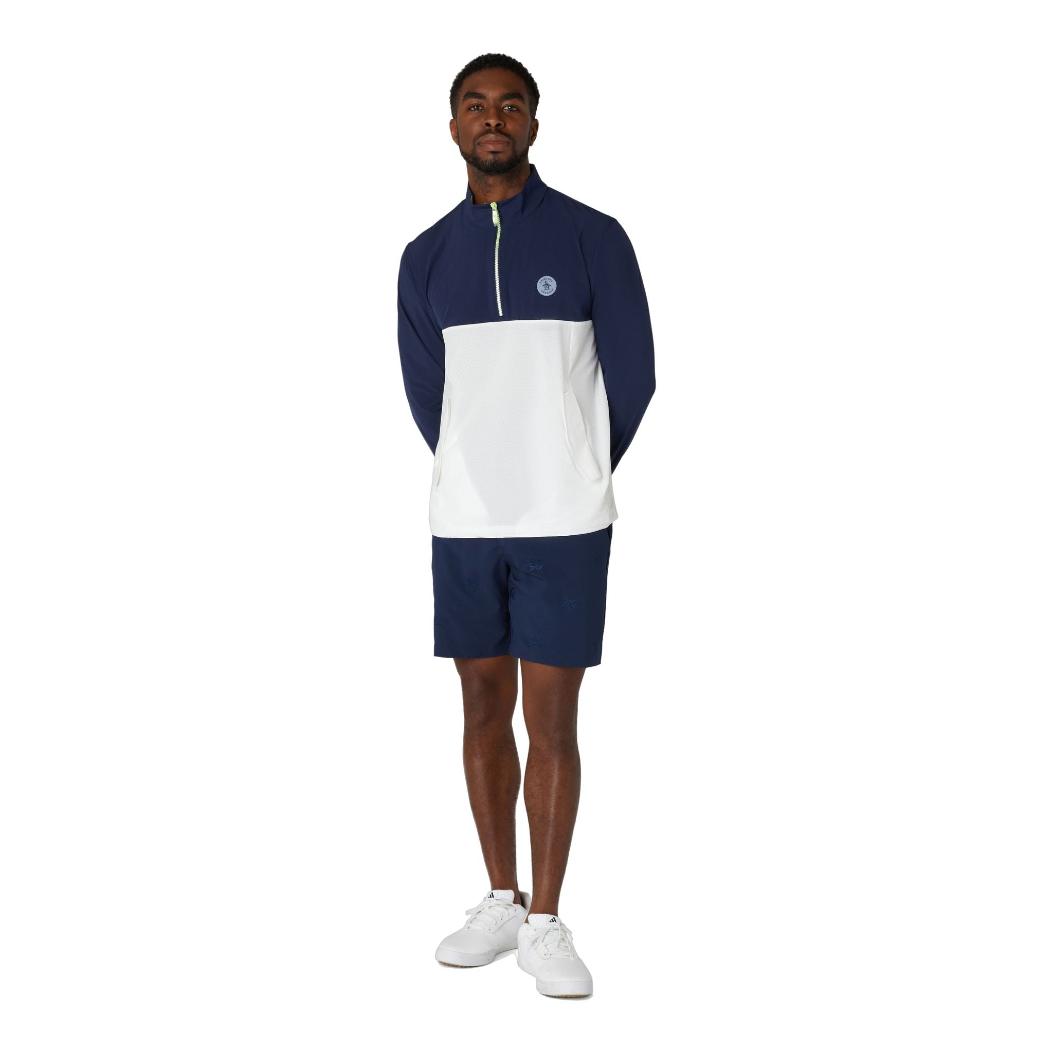 Original Penguin 1/4-Zip Lightweight Colour Block Wind-Sweater Herren