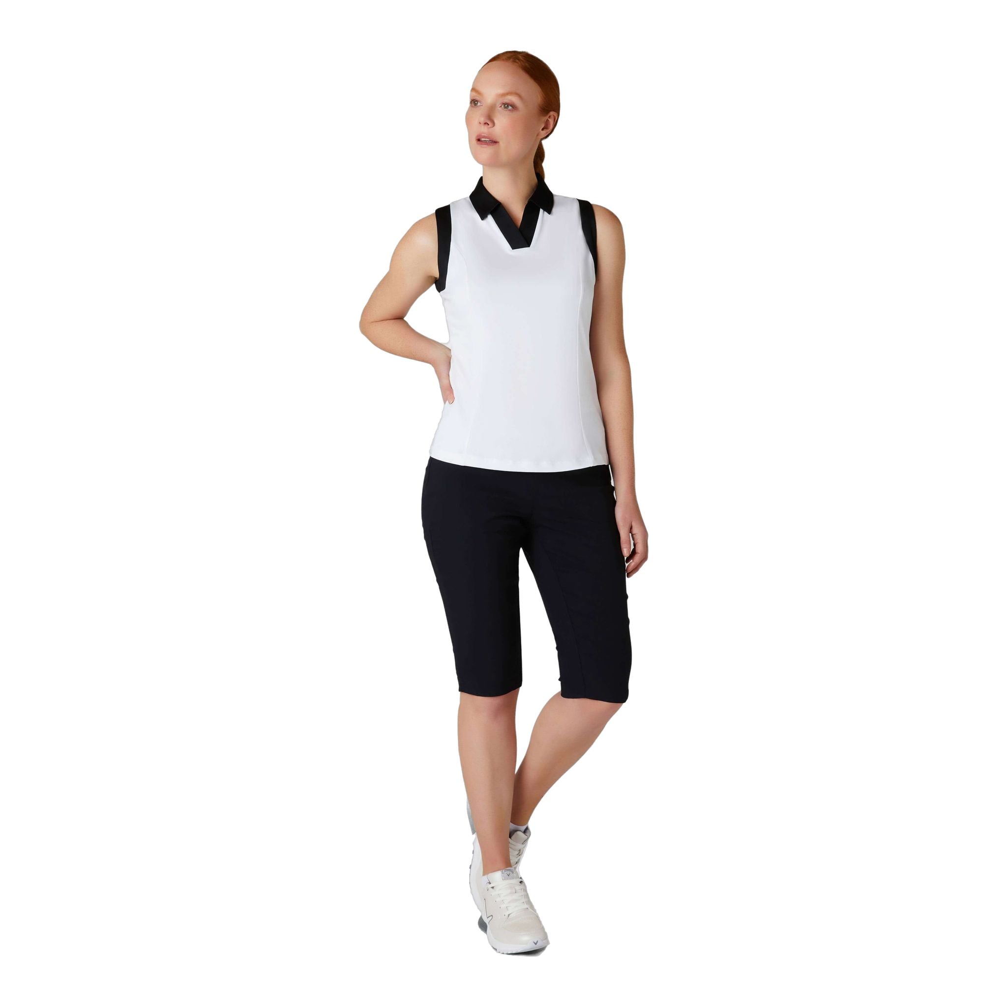 Callaway Sleeveless Colorblock Polo Damen