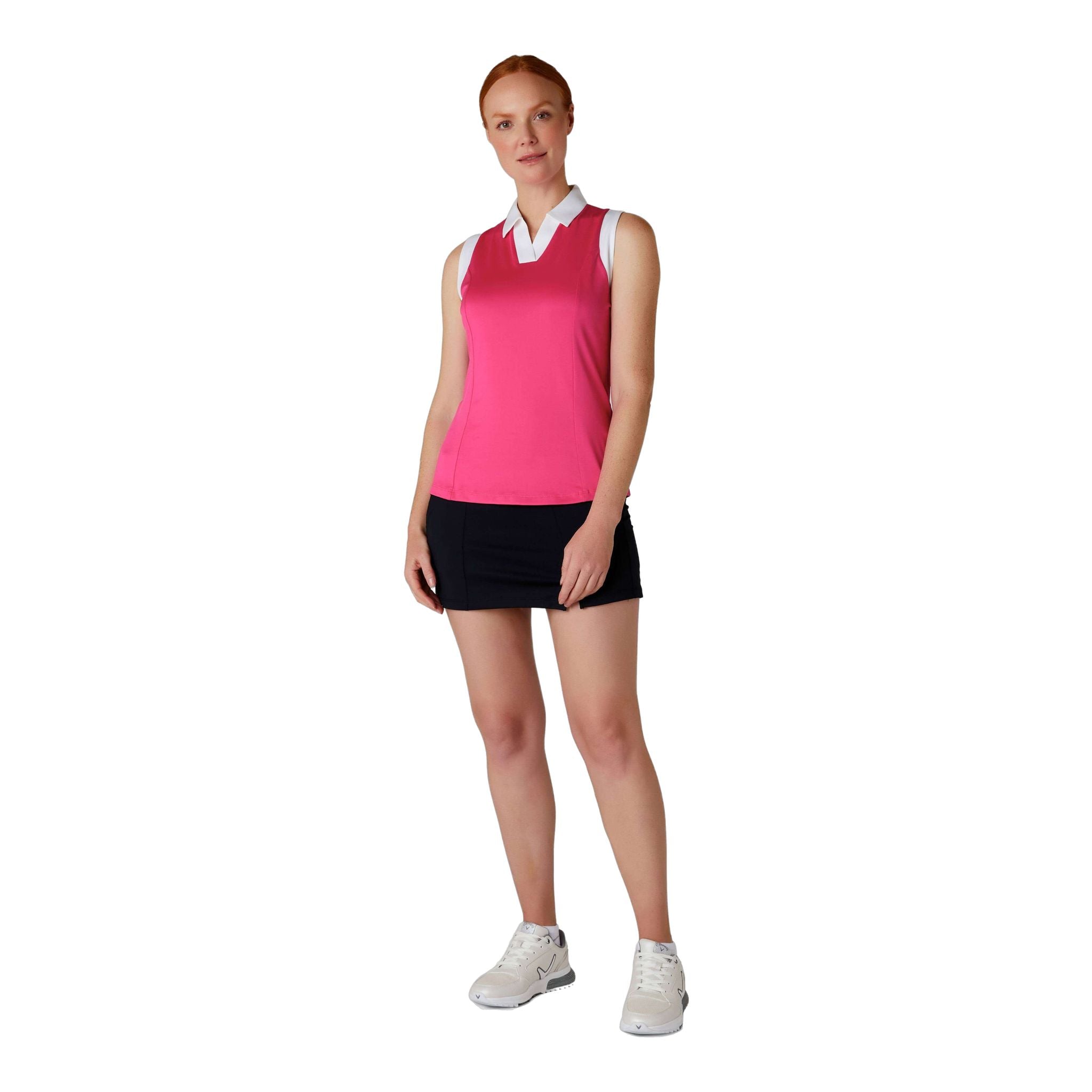 Callaway Sleeveless Colorblock Polo Damen