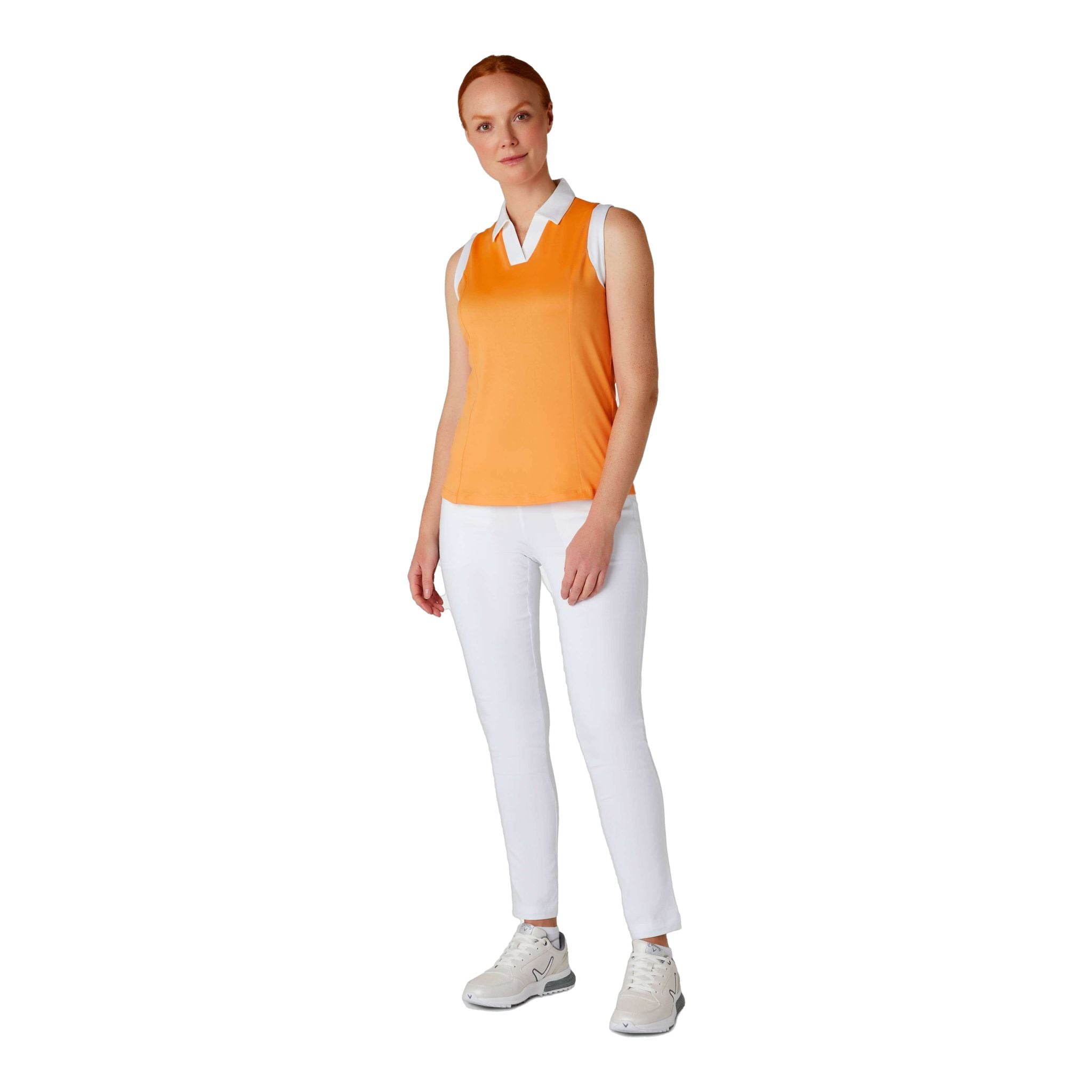 Callaway Sleeveless Colorblock Polo Damen