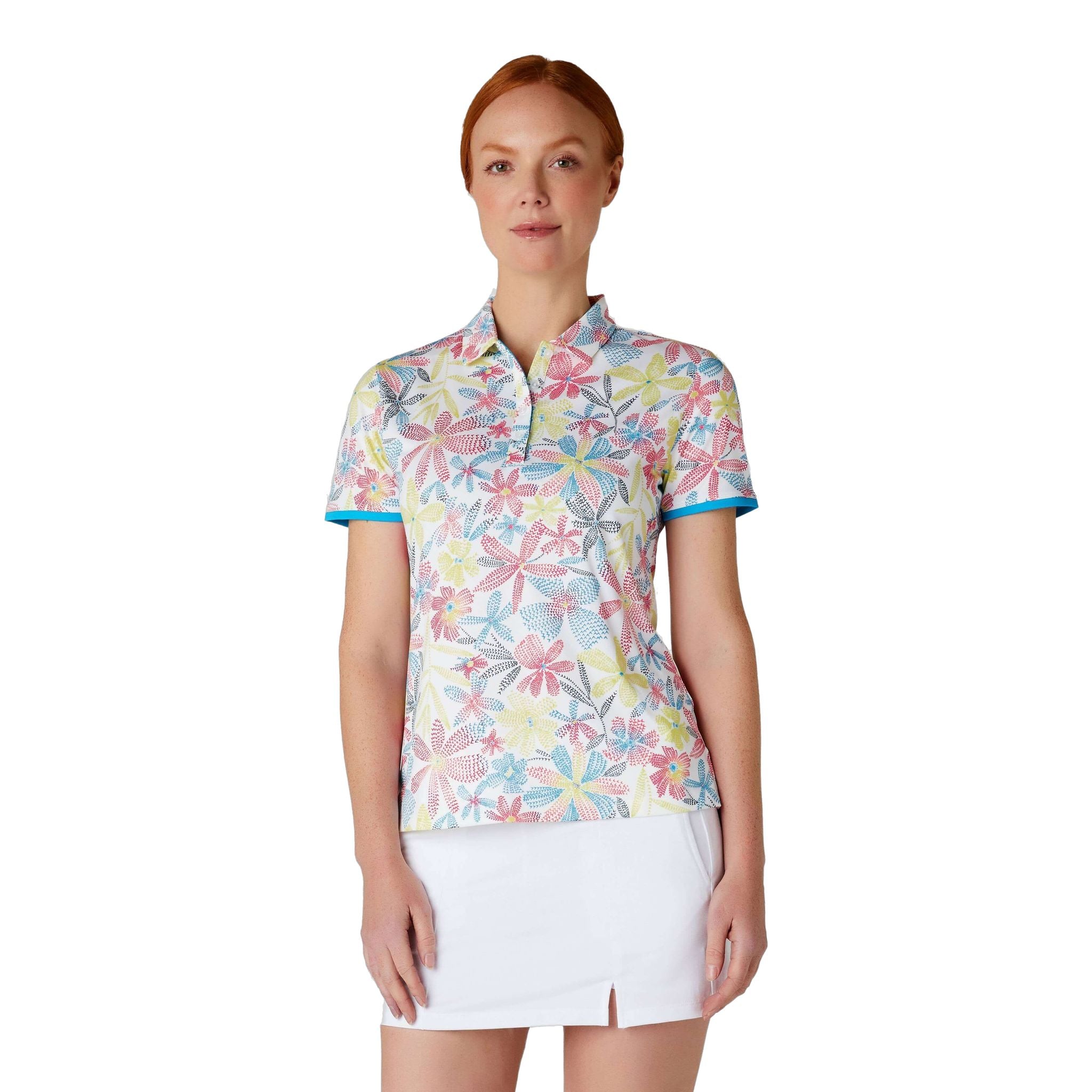 Callaway Allover Chev Flor Shirt Damen