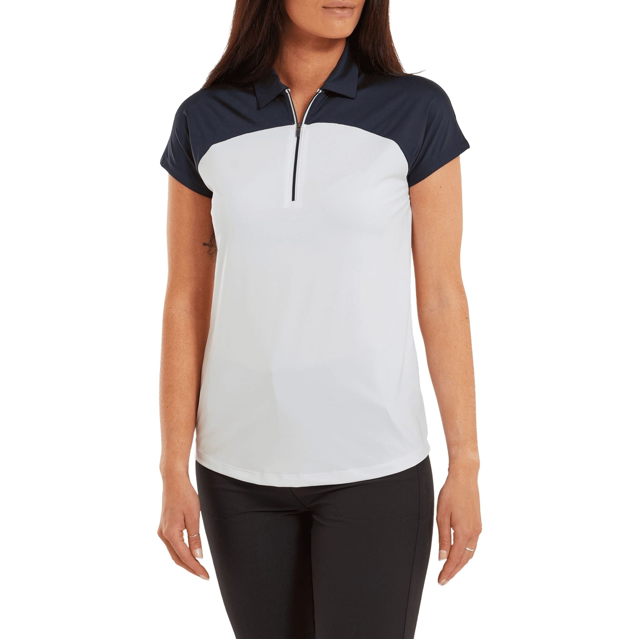 Footjoy Capsleeve Colour Block Poloshirt Damen