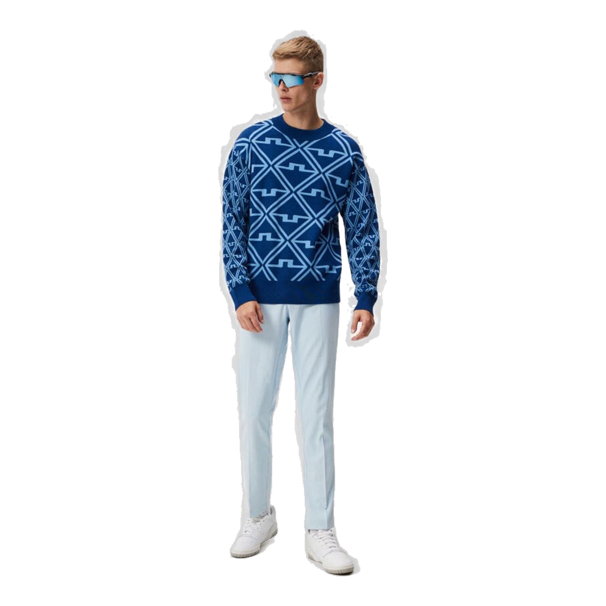 J. Lindeberg Isaac Jaquard Knitted Sweater Herren