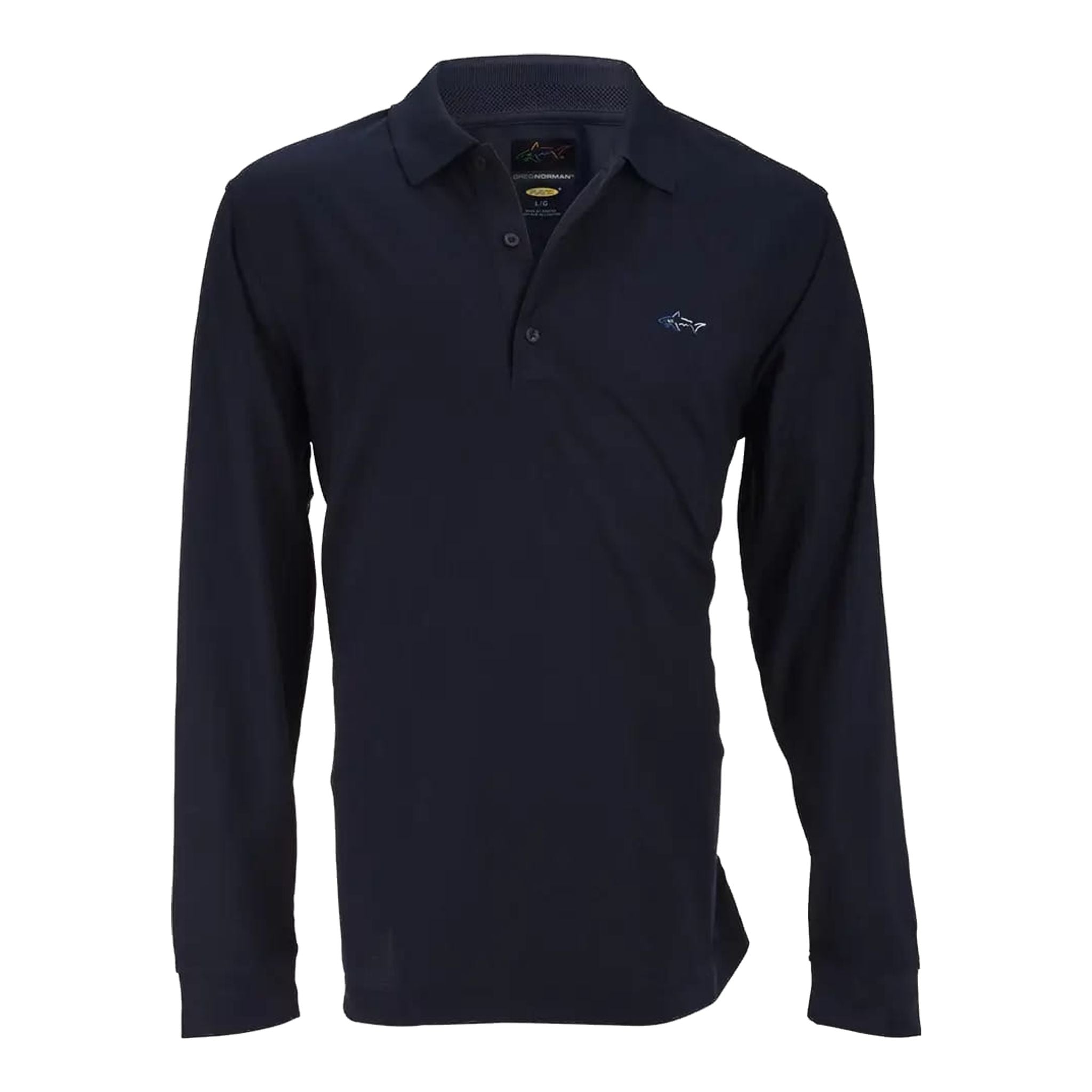 Greg Norman Pique Langarm-Poloshirt Herren