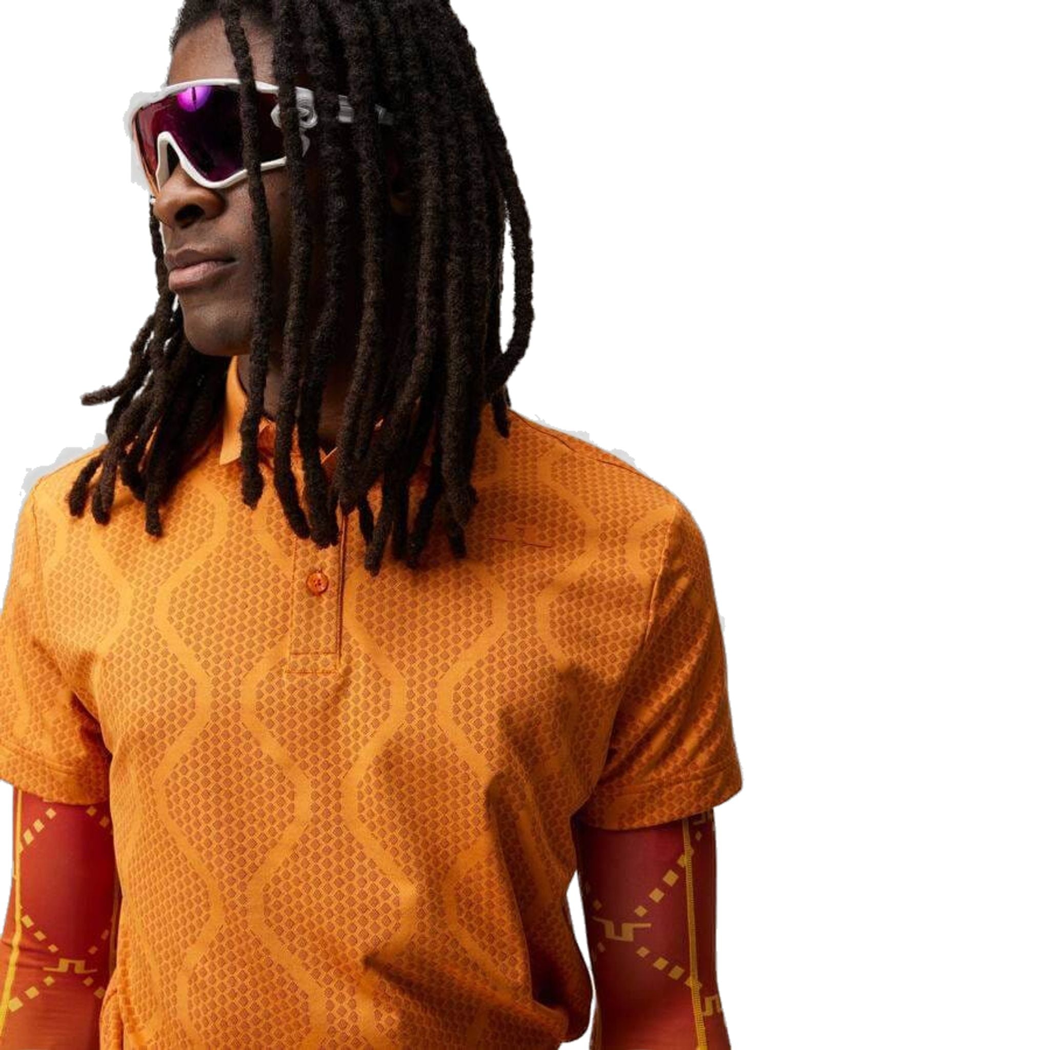 J. Lindeberg Mat Jacquard Regular Fit Poloshirt Herren