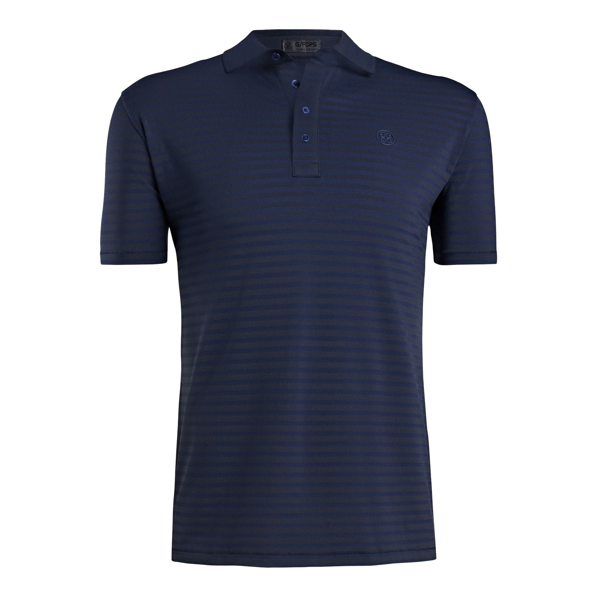 GFORE Perforated Stripe Golfpolo Herren