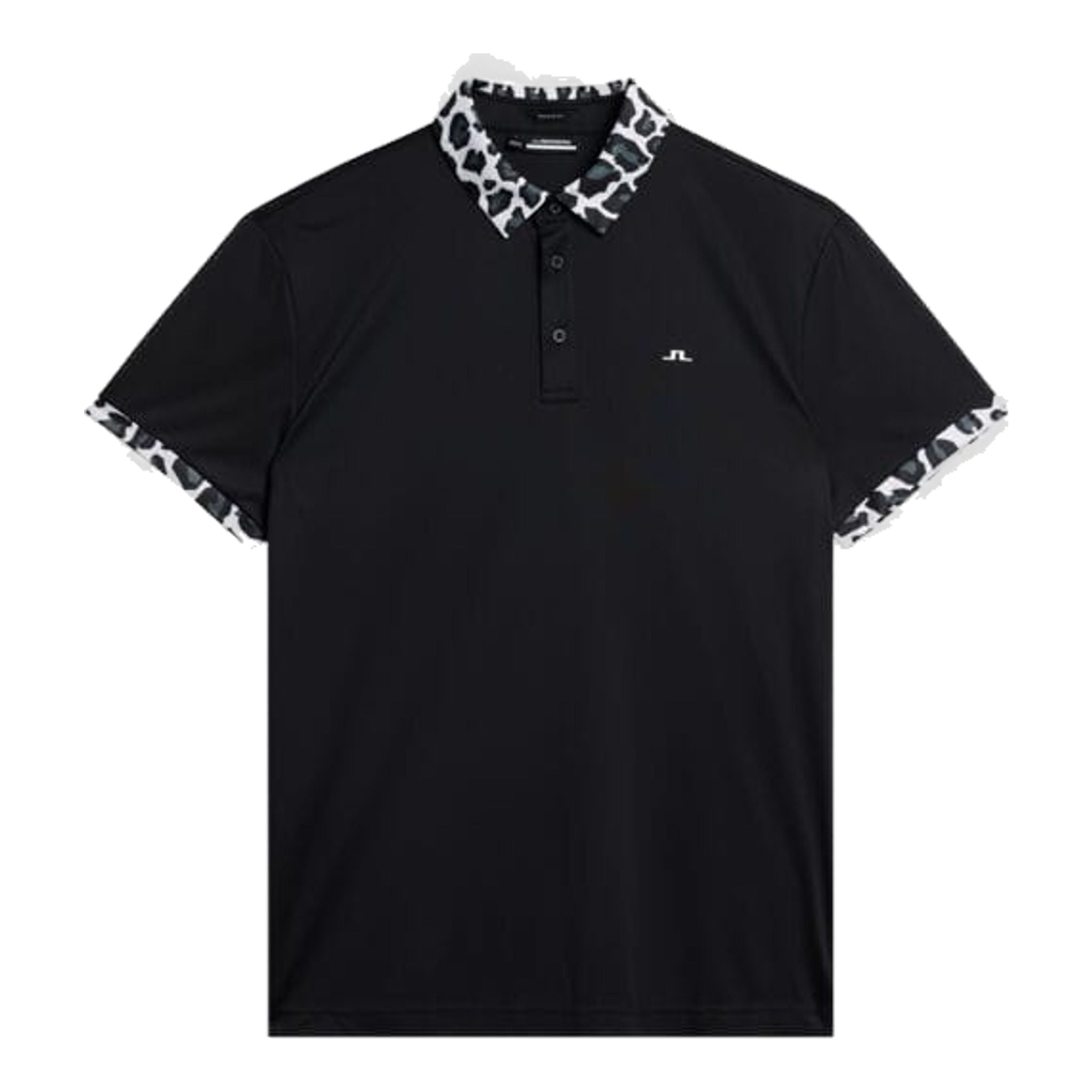 J. Lindeberg M Chapin Regular Polo Schwarz Herren