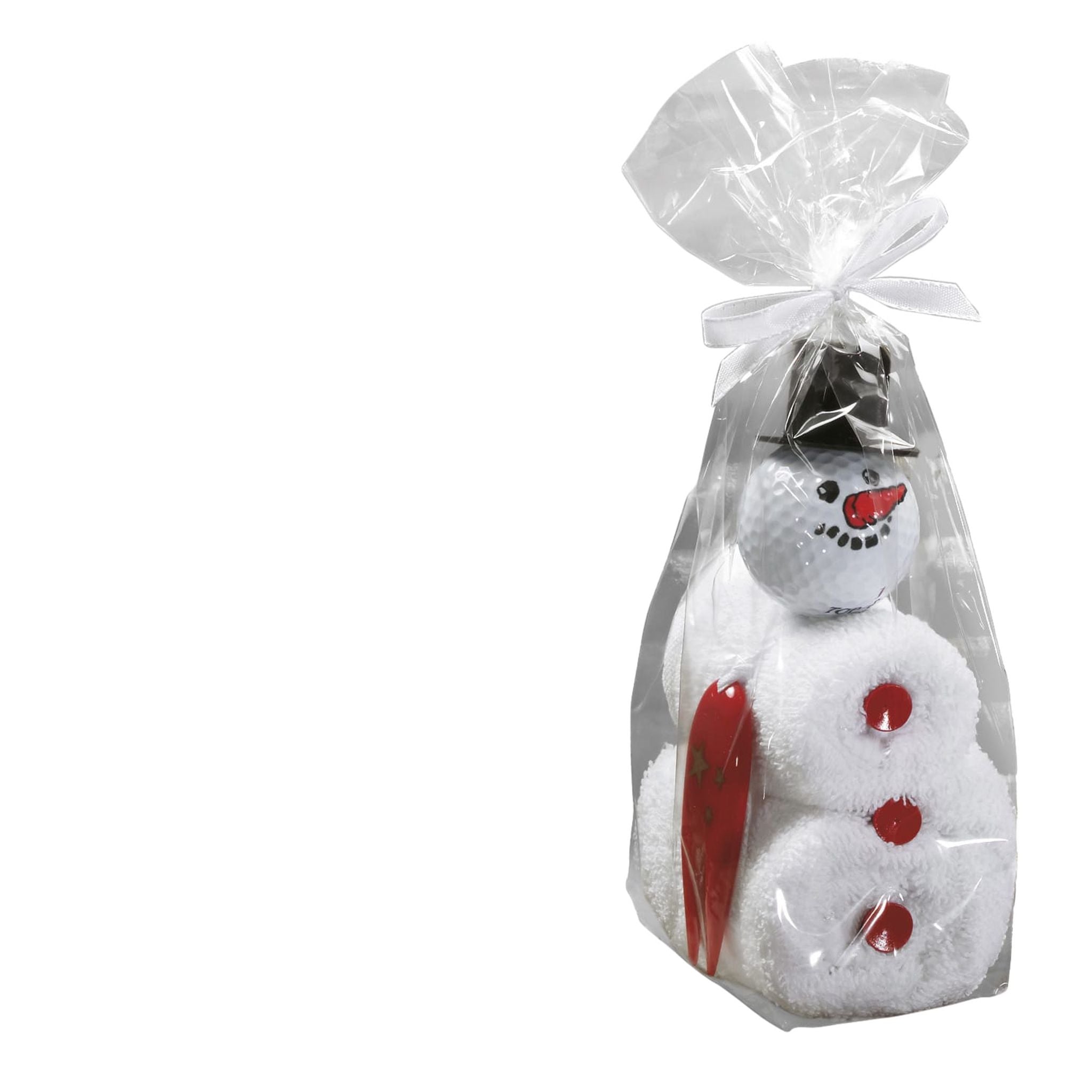 Sportiques Golfgeschenke Caddytuch-Rolle Schnemann (Bälle & Pitchgabel & Ballmarker)