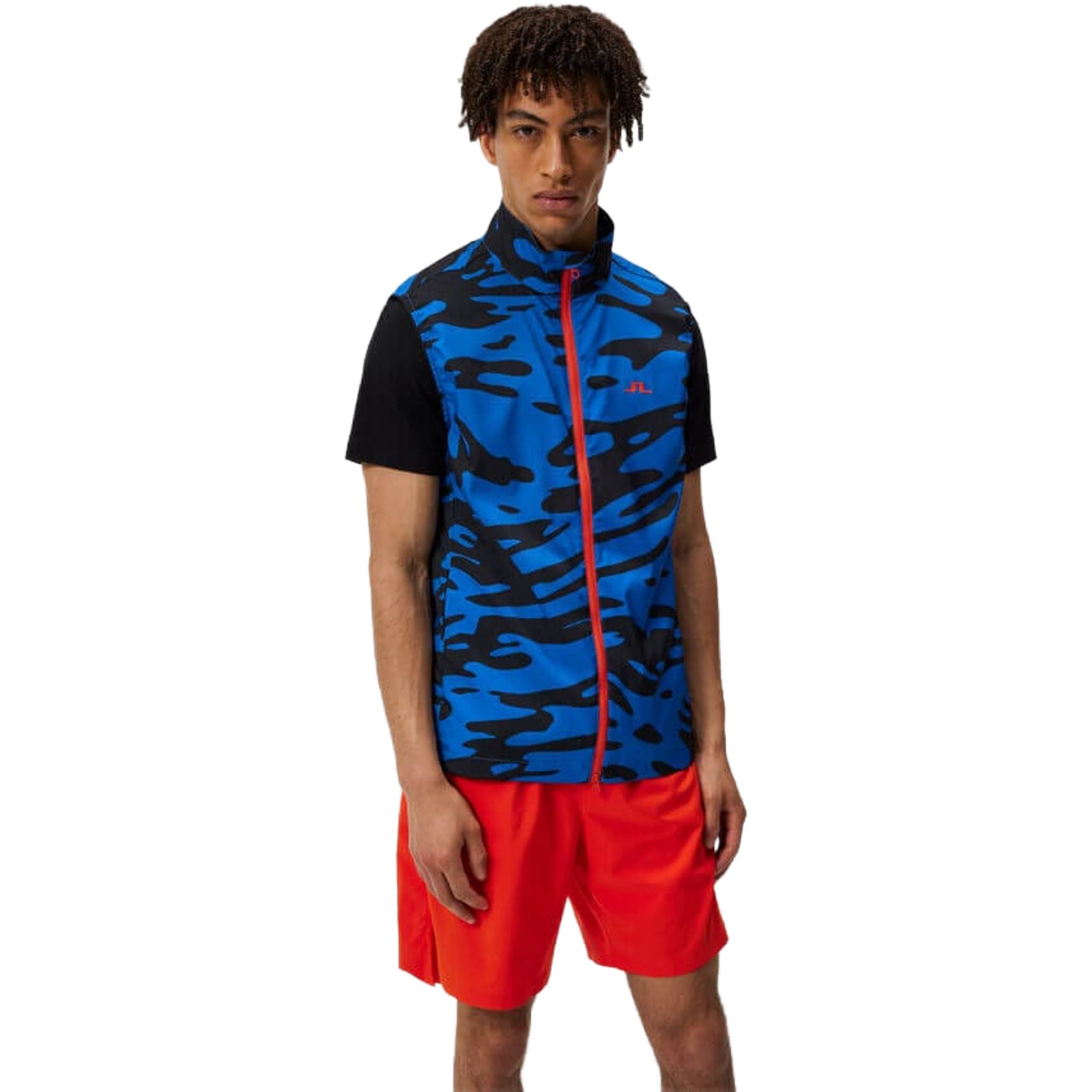 J. Lindeberg Ash Light Packable Vest Print Herren