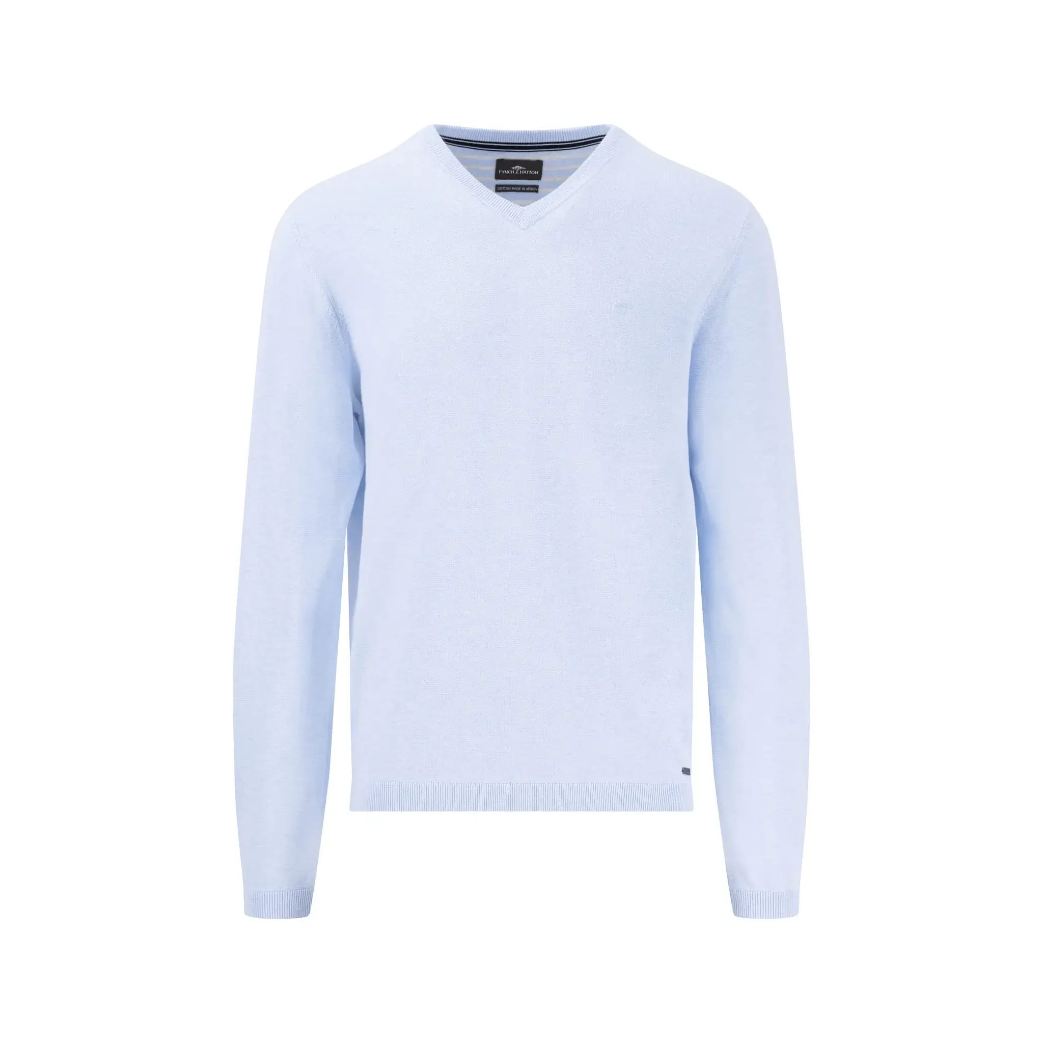 Fynch Hatton Air Cotton V-Neck Herren