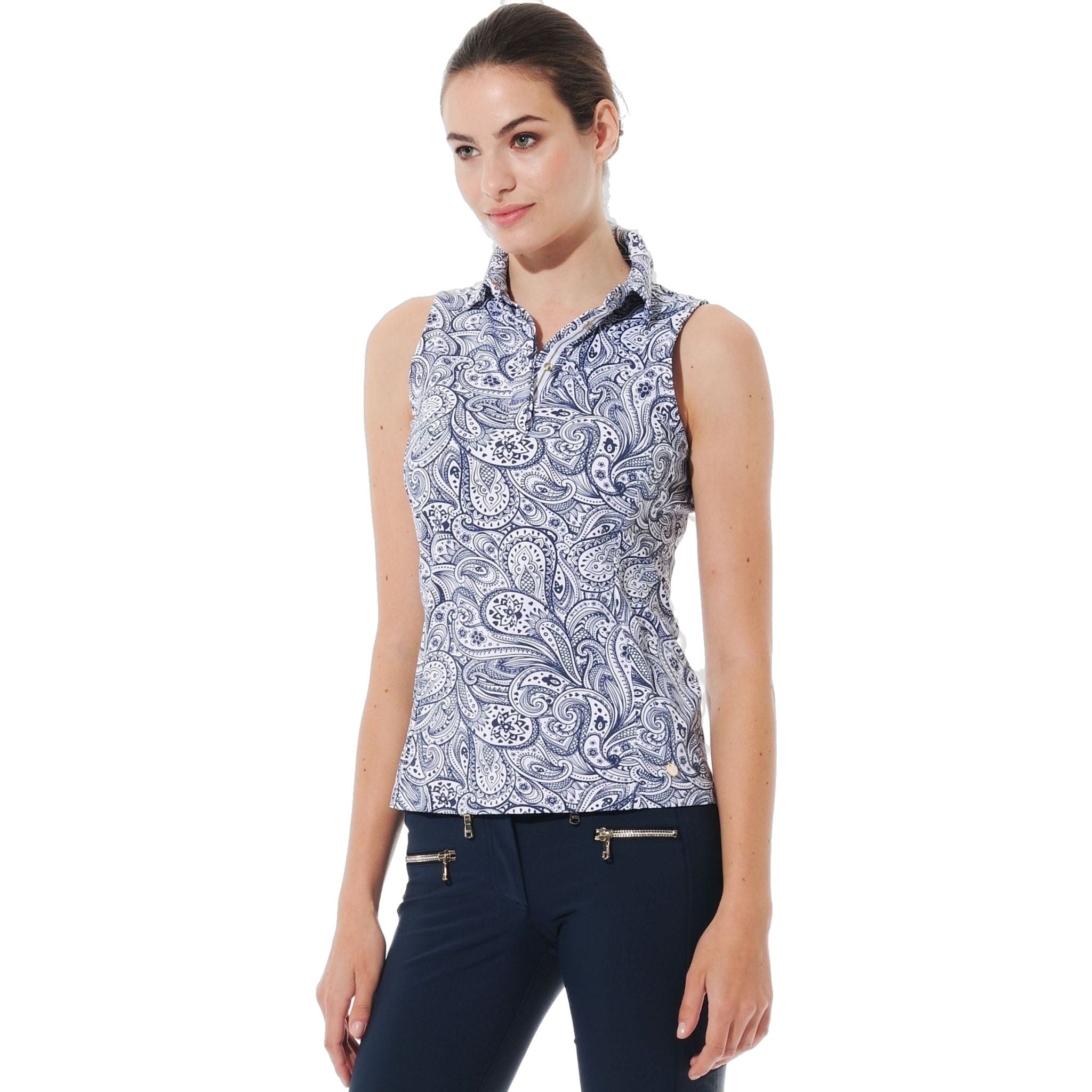 MDC Sportwear Merlyn Print Paisley Polo Damen