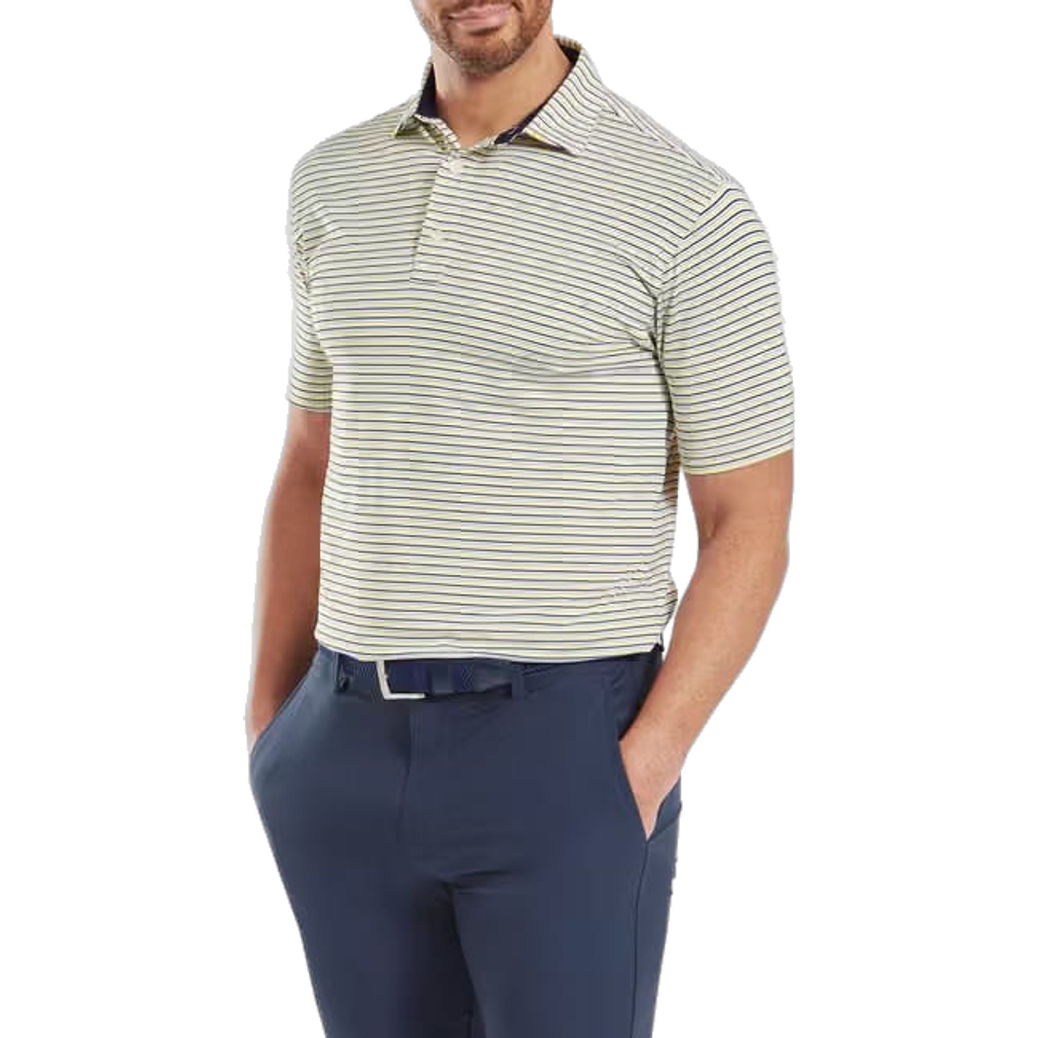 Footjoy Balance Stripe Lisle Polo Herren