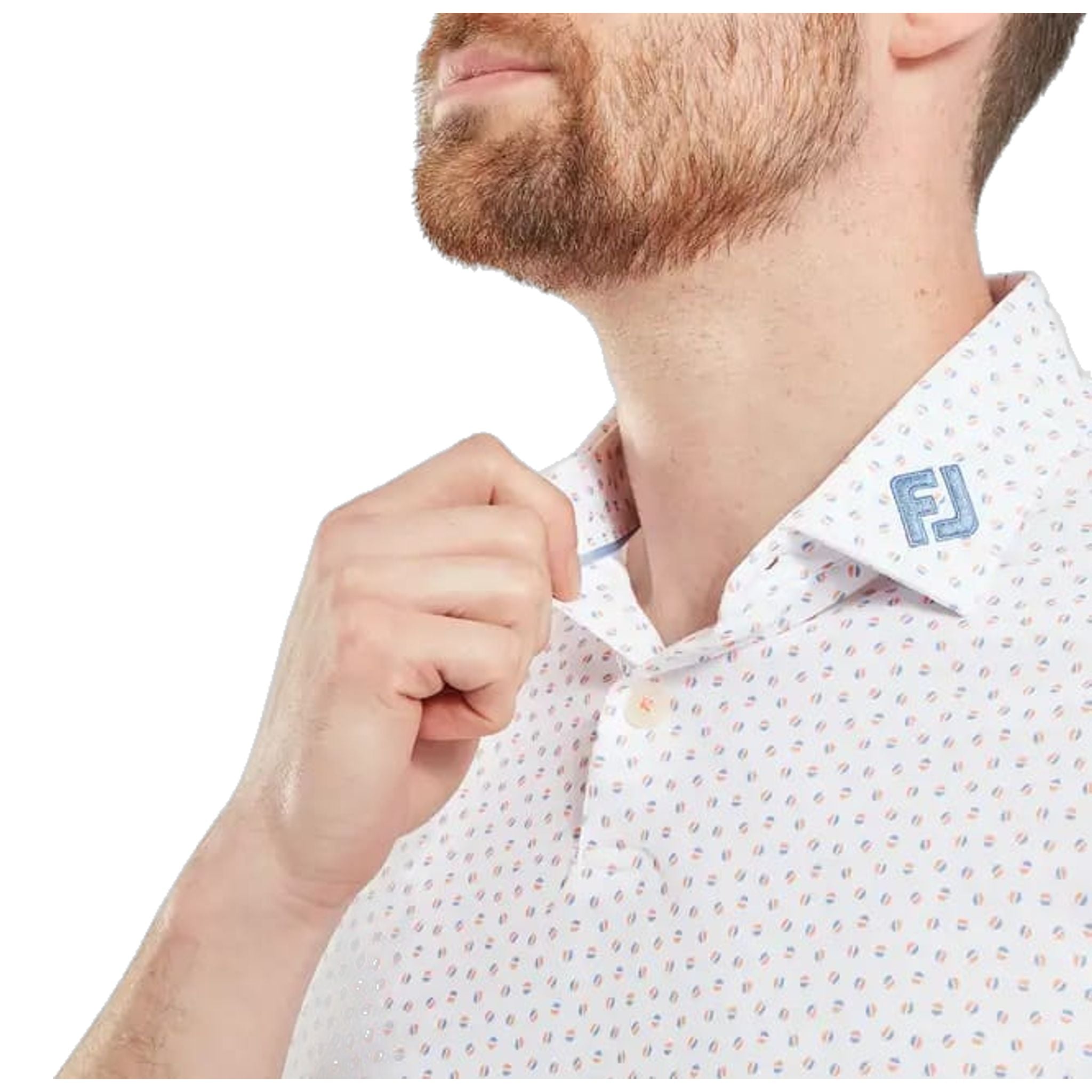 Footjoy Bounce Print Pique Herren