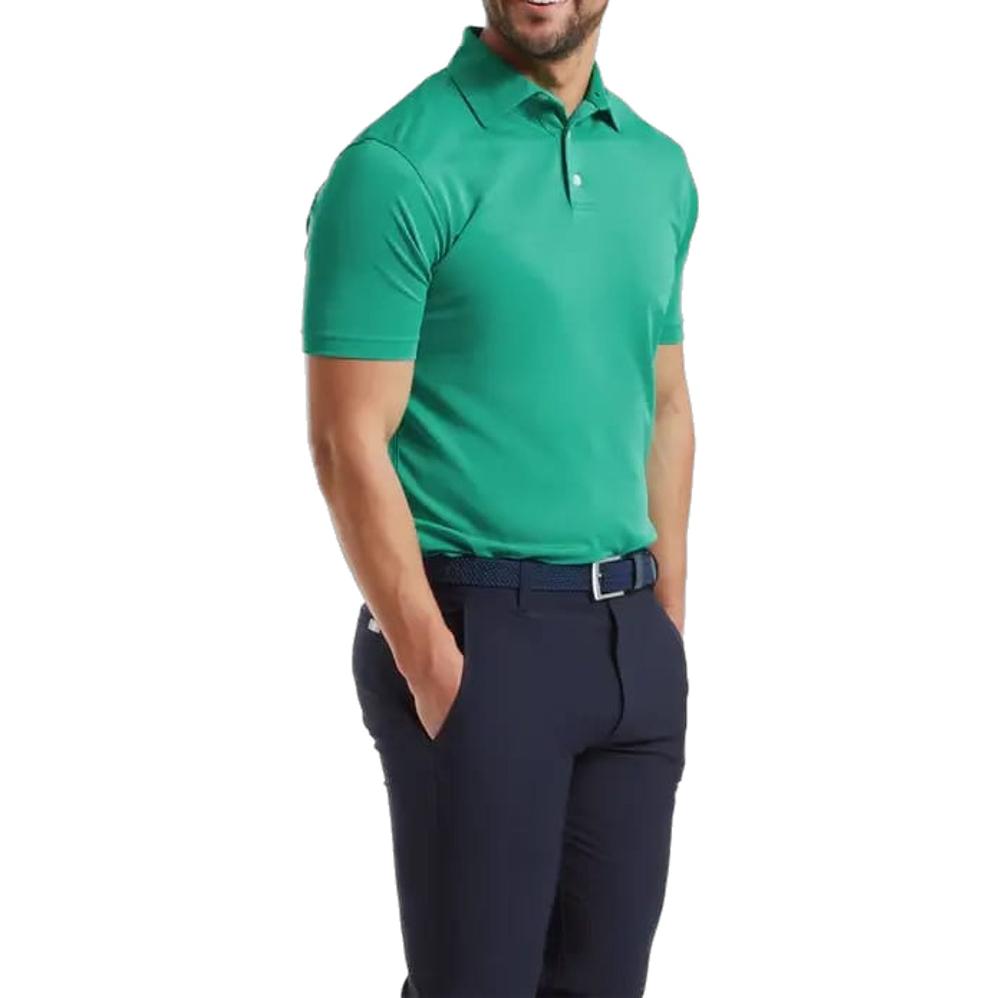 Footjoy Stretch Pique Solid Polo Herren